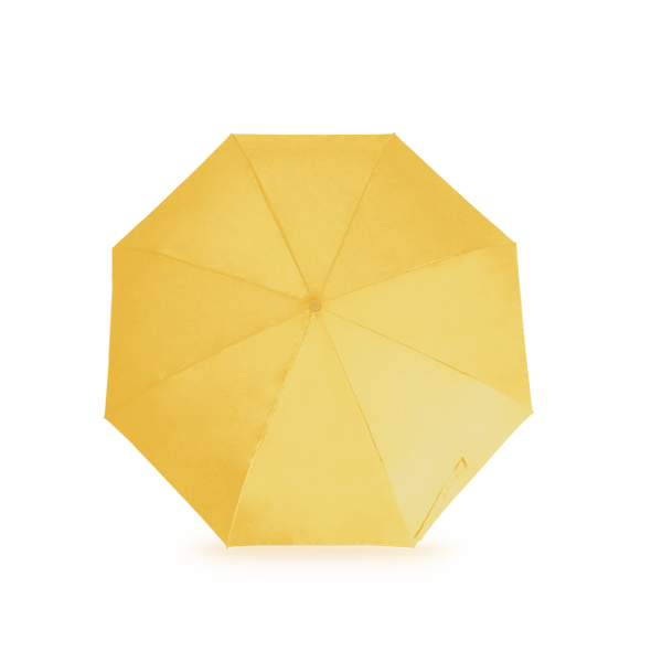 Parapluie pliable. Jaune Jaune, à personnaliser avec le logo de votre club. Parapluie pliable. Jaune Jaune