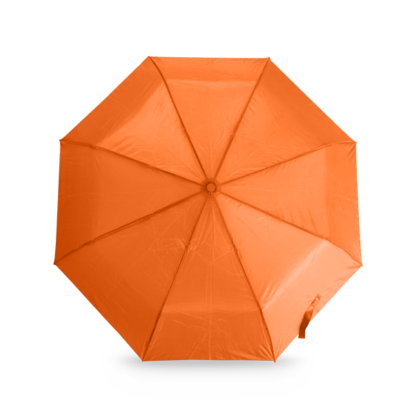 Parapluie pliable. Orange Orange, à personnaliser avec le logo de votre club. Parapluie pliable. Orange Orange