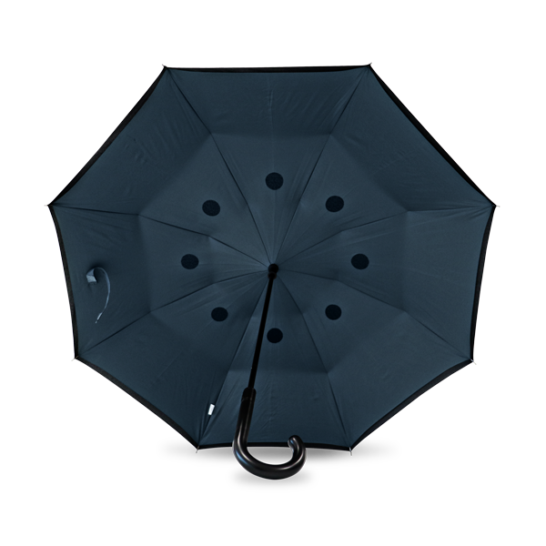 Parapluie inversé. Bleu Bleu, à personnaliser avec le logo de votre club. Parapluie inversé. Bleu Bleu