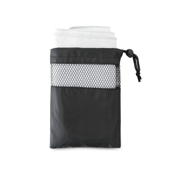 Serviette de sport. Blanc Blanc, à personnaliser avec le logo de votre club. Serviette de sport. Blanc Blanc