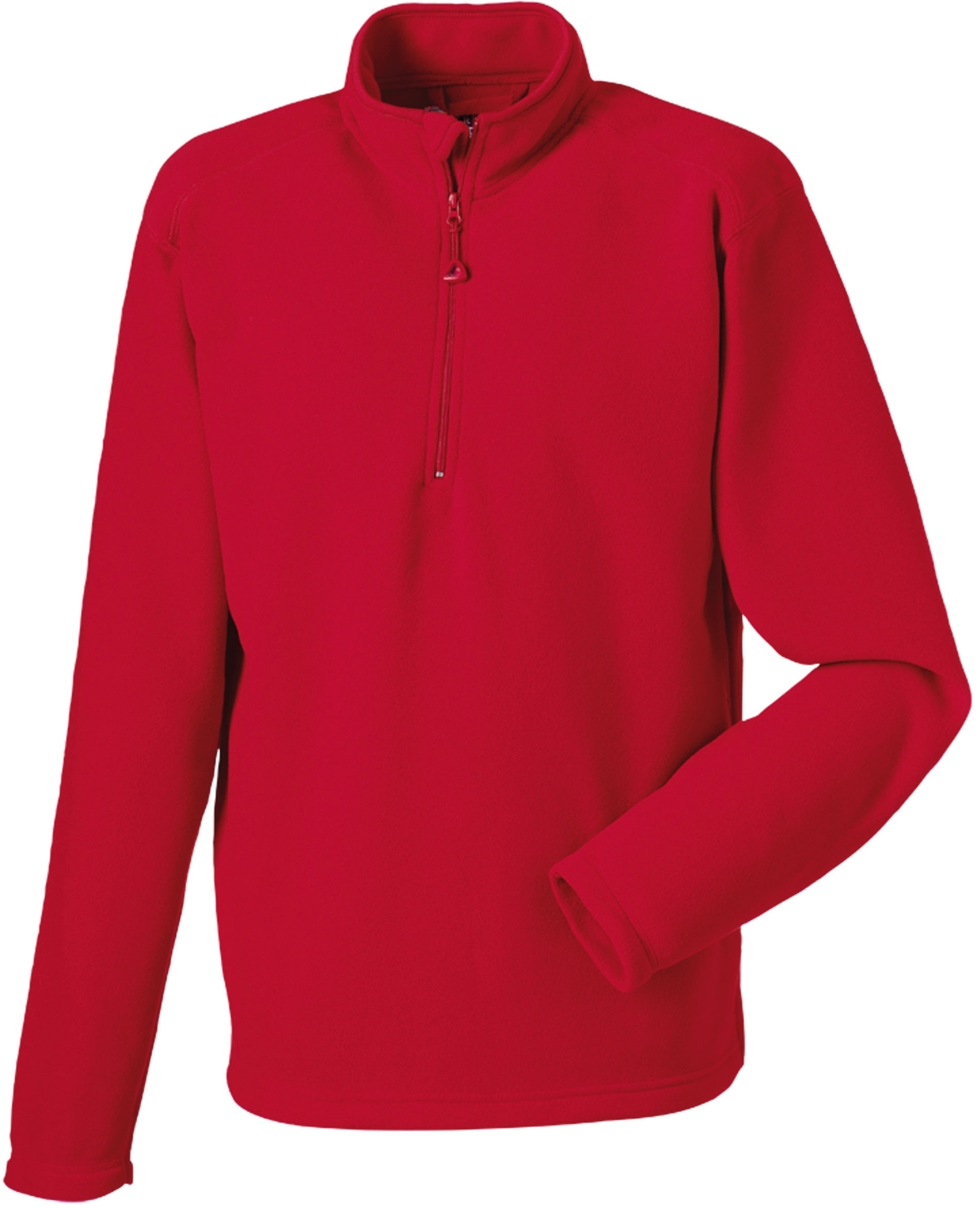 QUARTER ZIP MICROFLEECE _Sweat zippé microfibre polaire Classic Red Rouge, à personnaliser avec le logo de votre club. QUARTER ZIP MICROFLEECE _Sweat zippé microfibre polaire Classic Red Rouge