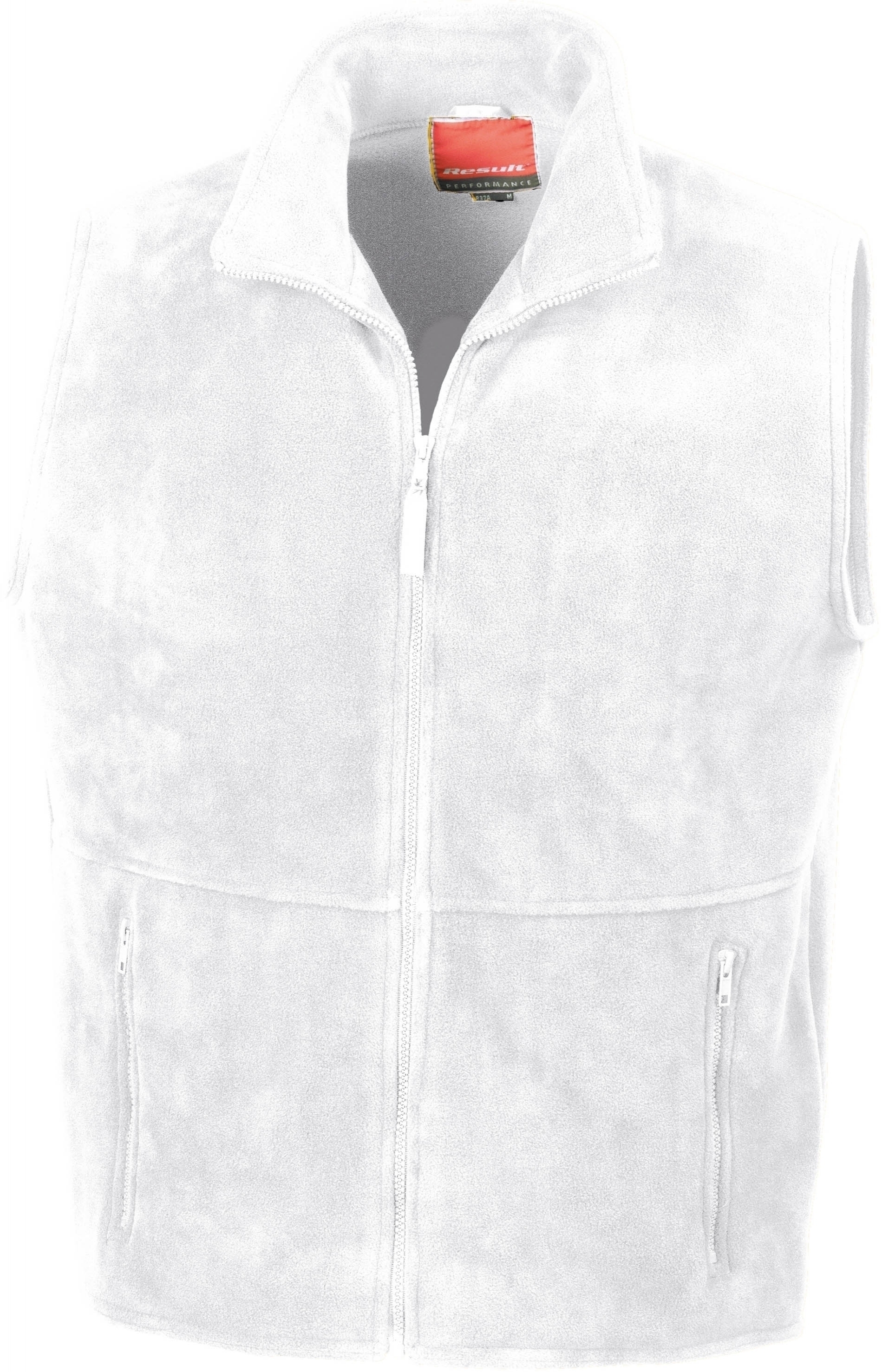 ACTIVE FLEECE BODYWARMER _Gilet polaire White Blanc, à personnaliser avec le logo de votre club. ACTIVE FLEECE BODYWARMER _Gilet polaire White Blanc