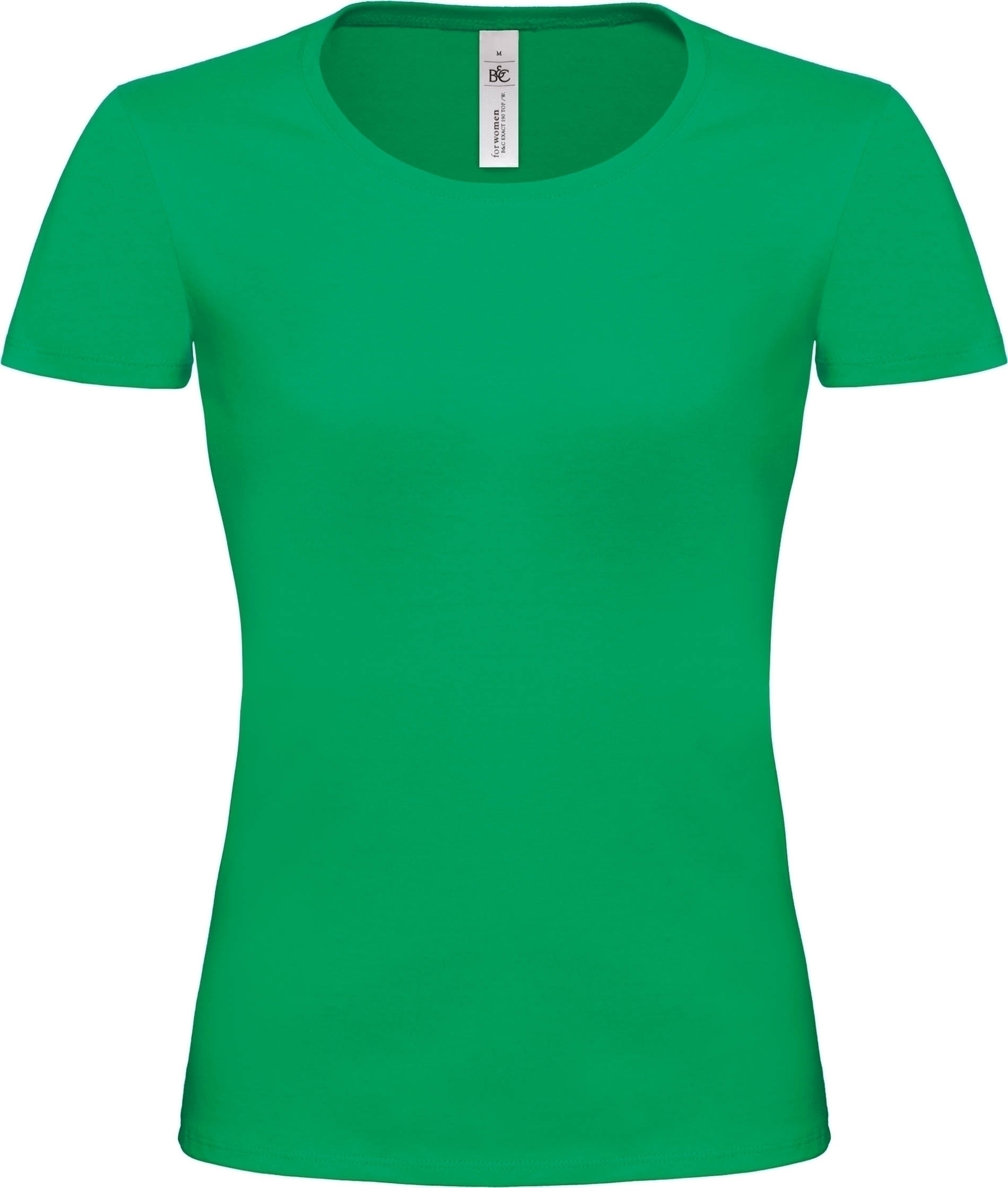 Tshirt COL BATEAU FEMME EXACT 190 Kelly Green Vert, à personnaliser avec le logo de votre club. Tshirt COL BATEAU FEMME EXACT 190 Kelly Green Vert