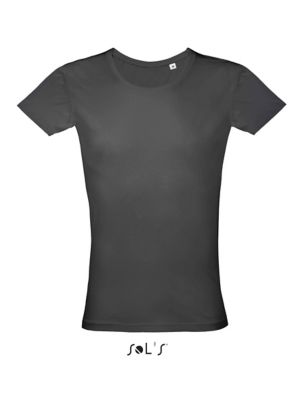 TEE-SHIRT HOMME COL ROND EN JERSEY FIN MUST MEN Gris fonc Gris , à personnaliser avec le logo de votre club. TEE-SHIRT HOMME COL ROND EN JERSEY FIN MUST MEN Gris fonc Gris