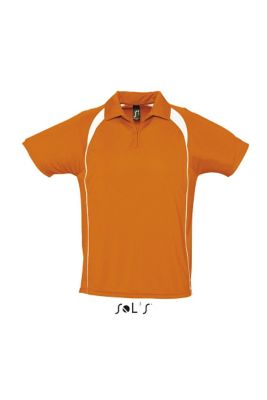 POLO BICOLORE HOMME PALLADIUM Orange Orange , à personnaliser avec le logo de votre club. POLO BICOLORE HOMME PALLADIUM Orange Orange