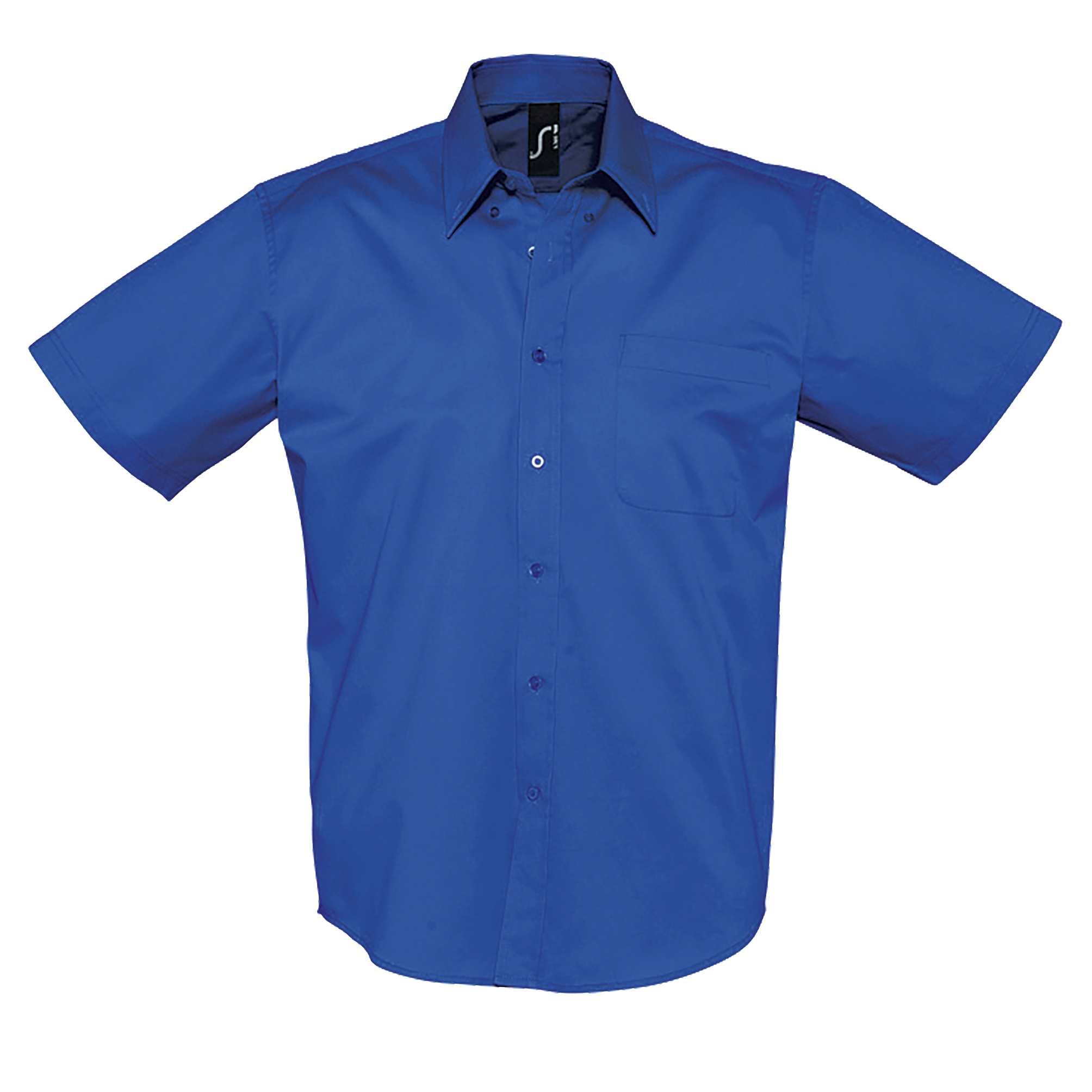 CHEMISE HOMME EN TWILL DE COTON MANCHES COURTES BROOKLYN Royal imprime et personnalise pour votre entreprise Crafters 100 coton