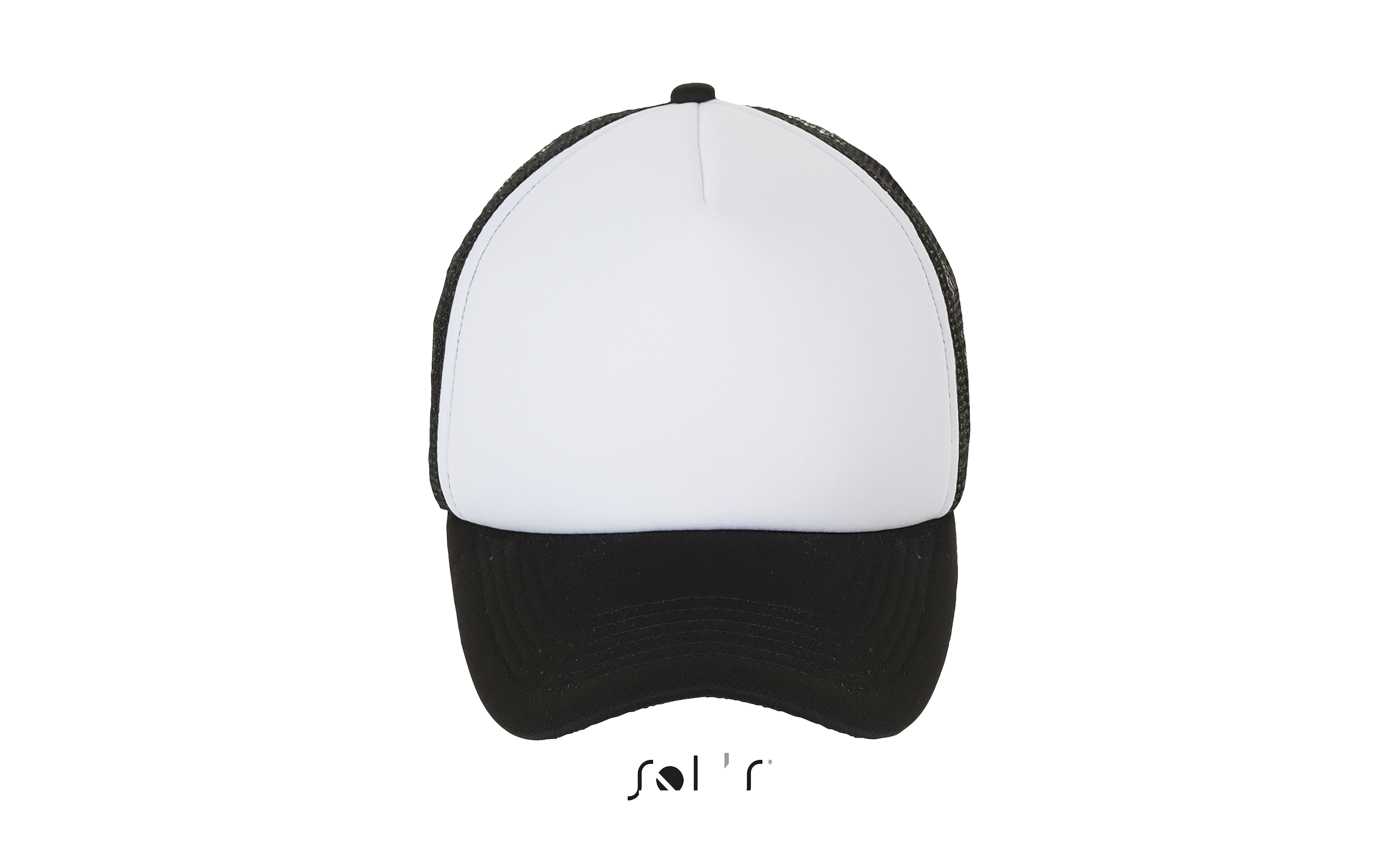 CASQUETTE FILET 5 PANNEAUX BUBBLE Blanc / Noir Blanc, à personnaliser avec le logo de votre club. CASQUETTE FILET 5 PANNEAUX BUBBLE Blanc / Noir Blanc