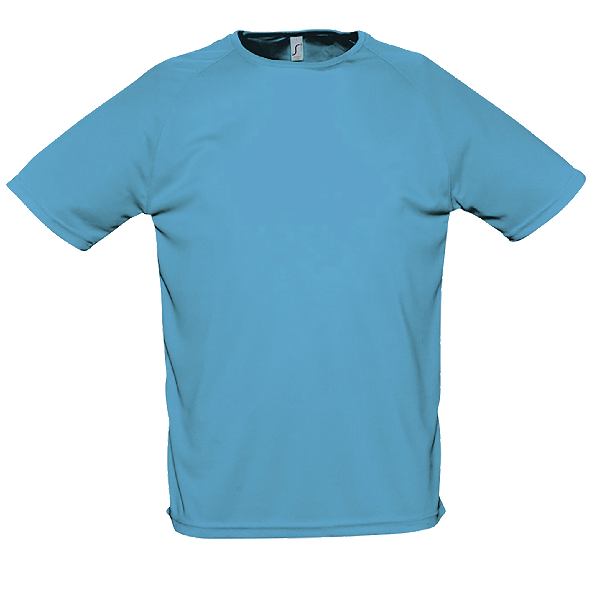 TEE-SHIRT MANCHES RAGLAN SPORTY Aqua Bleu , à personnaliser avec le logo de votre club. TEE-SHIRT MANCHES RAGLAN SPORTY Aqua Bleu