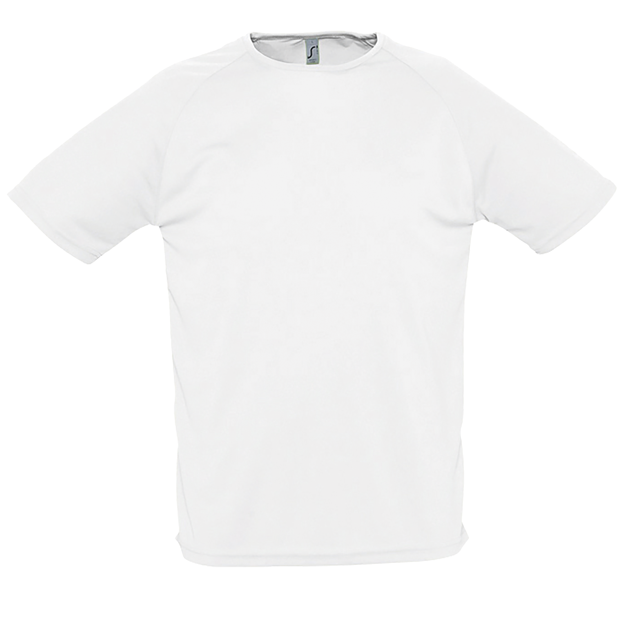 TEE-SHIRT MANCHES RAGLAN SPORTY Blanc Blanc, à personnaliser avec le logo de votre club. TEE-SHIRT MANCHES RAGLAN SPORTY Blanc Blanc