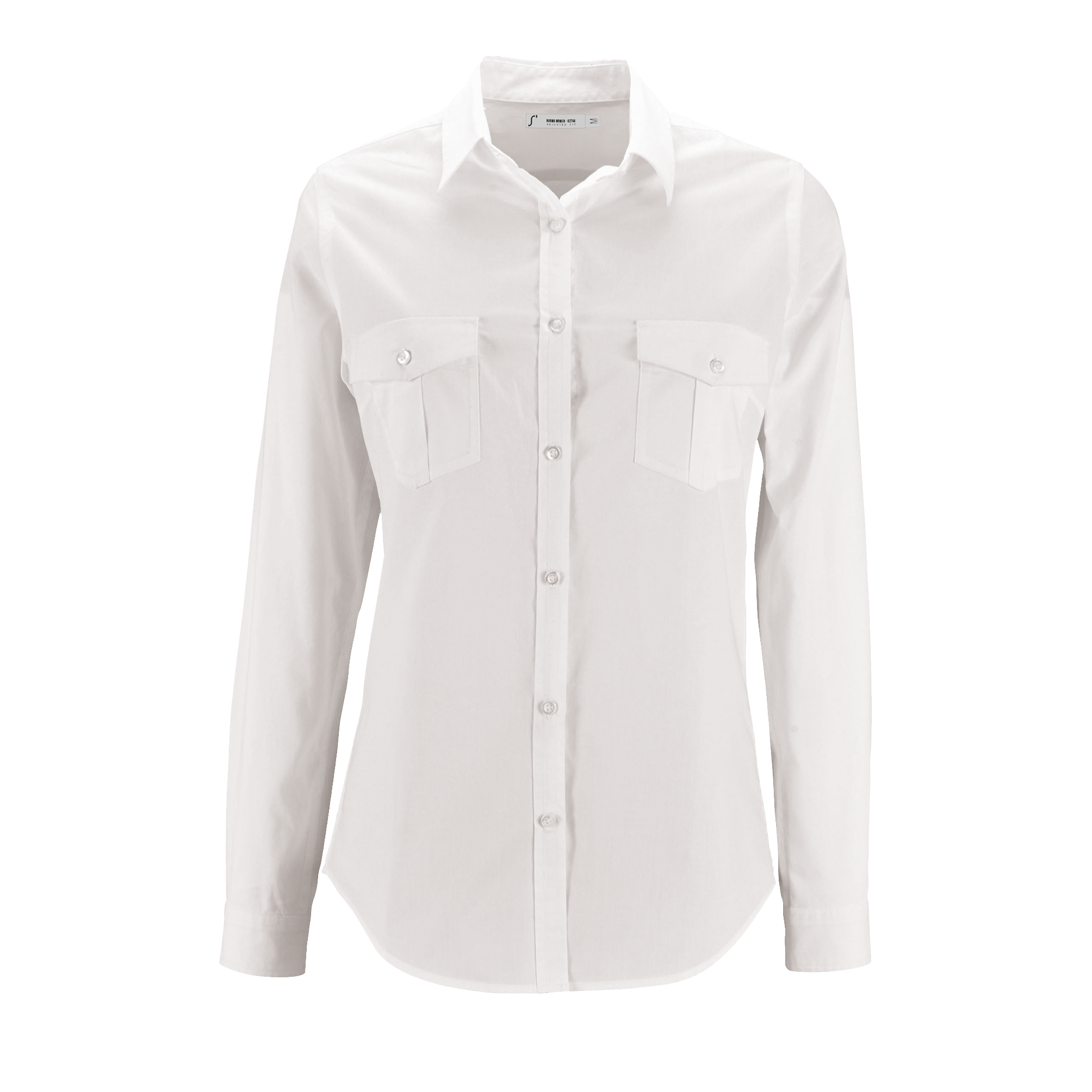 CHEMISE FEMME BURMA POPELINE BLANC, à personnaliser avec le logo de votre club. CHEMISE FEMME BURMA POPELINE BLANC