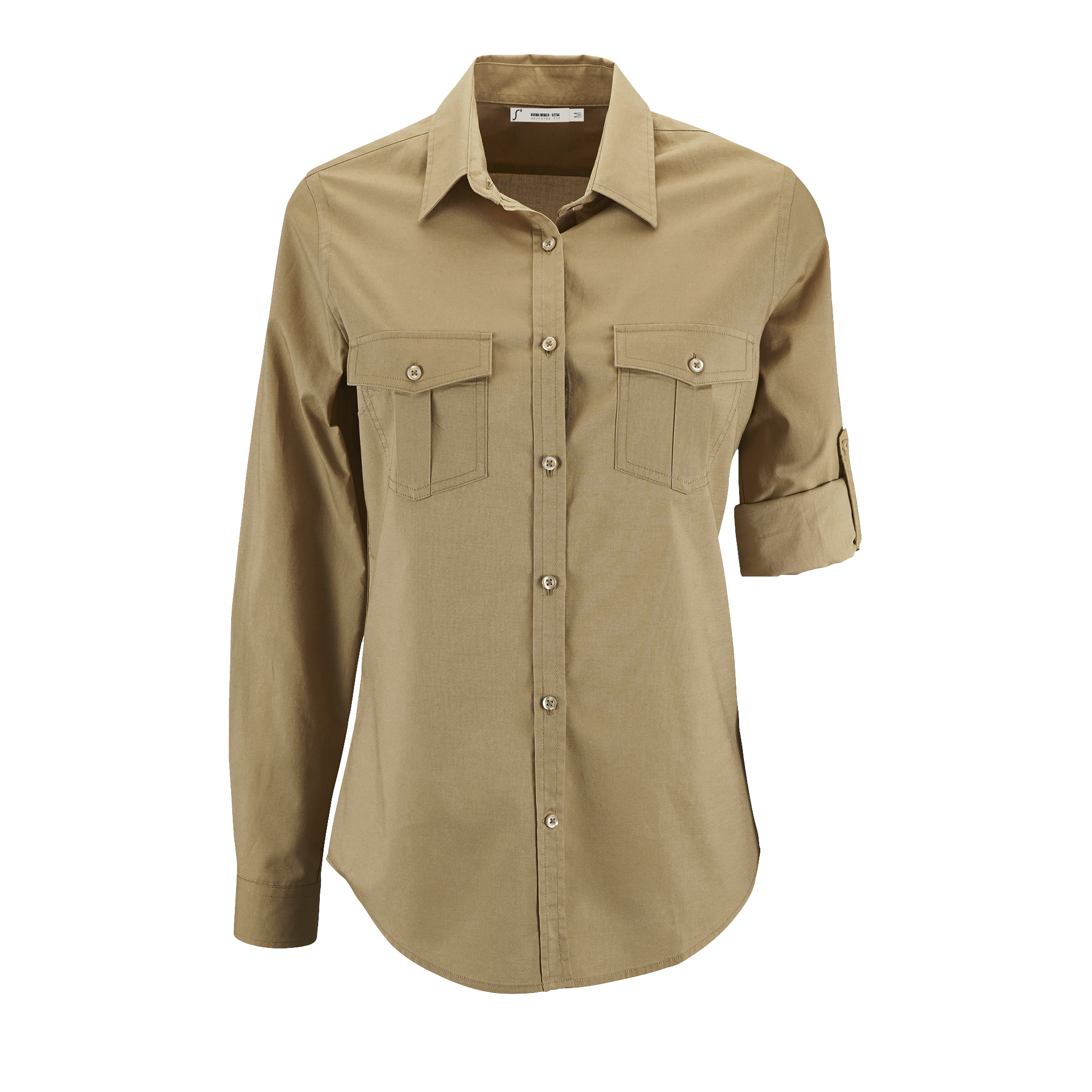 CHEMISE FEMME BURMA POPELINE CHATAIGNE, à personnaliser avec le logo de votre club. CHEMISE FEMME BURMA POPELINE CHATAIGNE