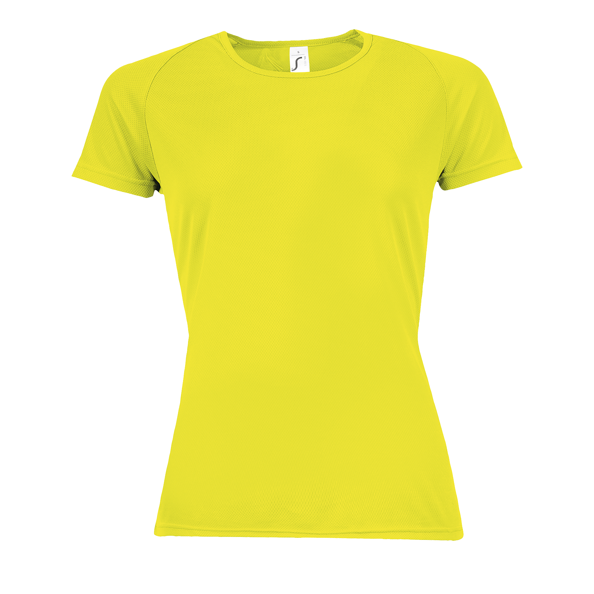 Tee shirt femme shop jaune fluo