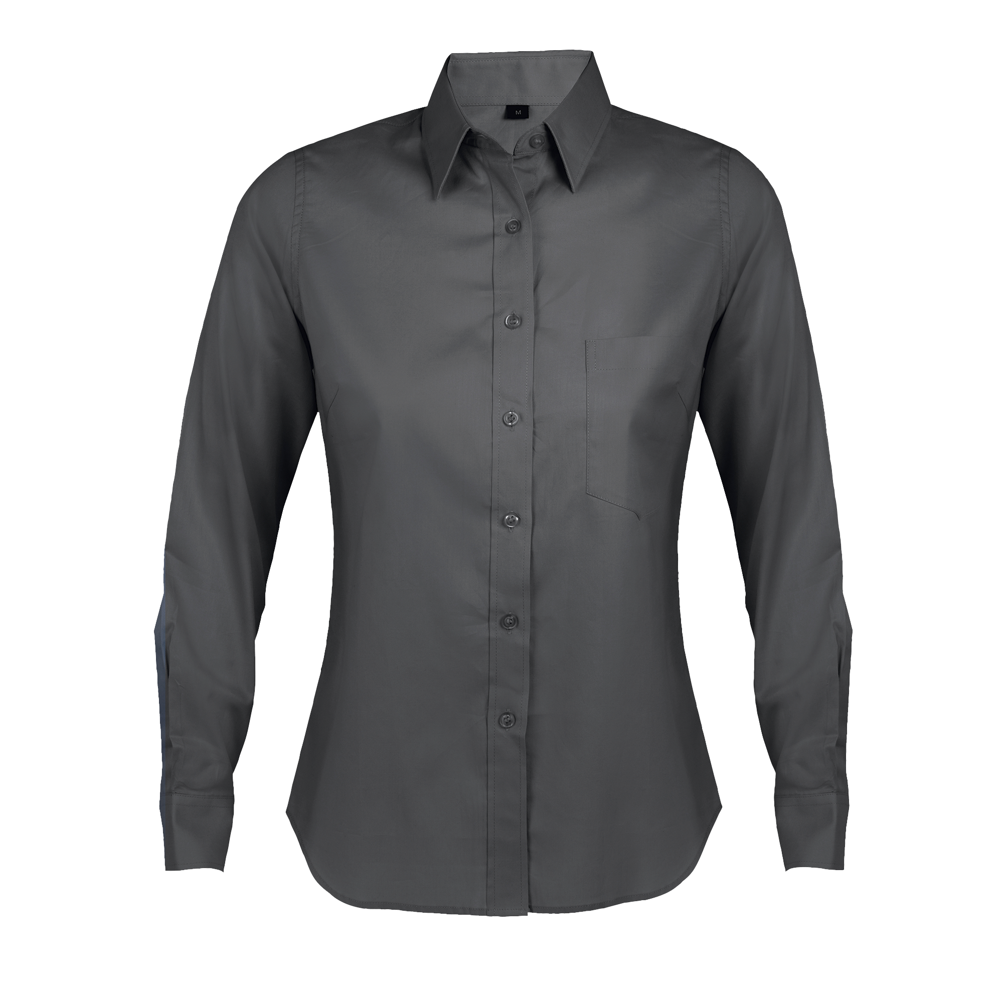 CHEMISE FEMME MANCHES LONGUES BUSINESS TWILL Gris titanium Gris , à personnaliser avec le logo de votre club. CHEMISE FEMME MANCHES LONGUES BUSINESS TWILL Gris titanium Gris