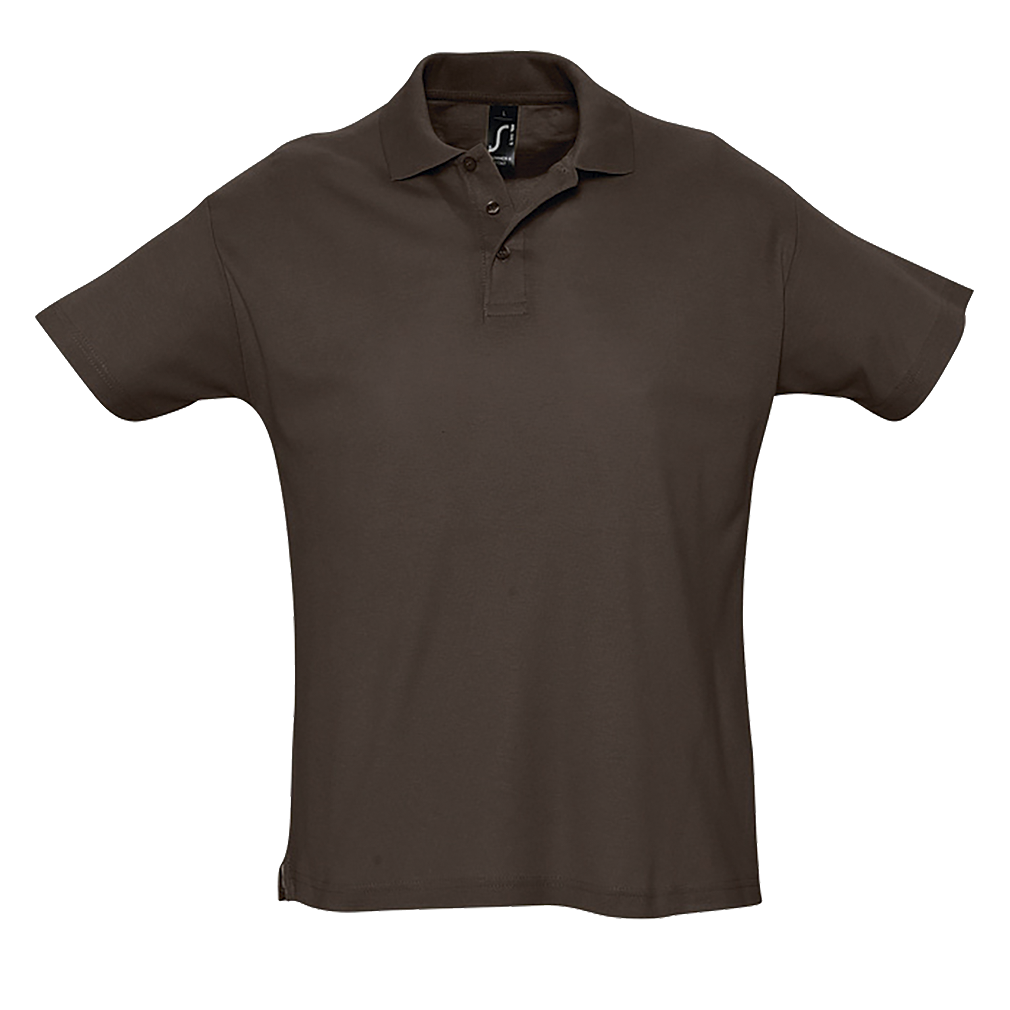 POLO HOMME SUMMER II Chocolat Marron , à personnaliser avec le logo de votre club. POLO HOMME SUMMER II Chocolat Marron