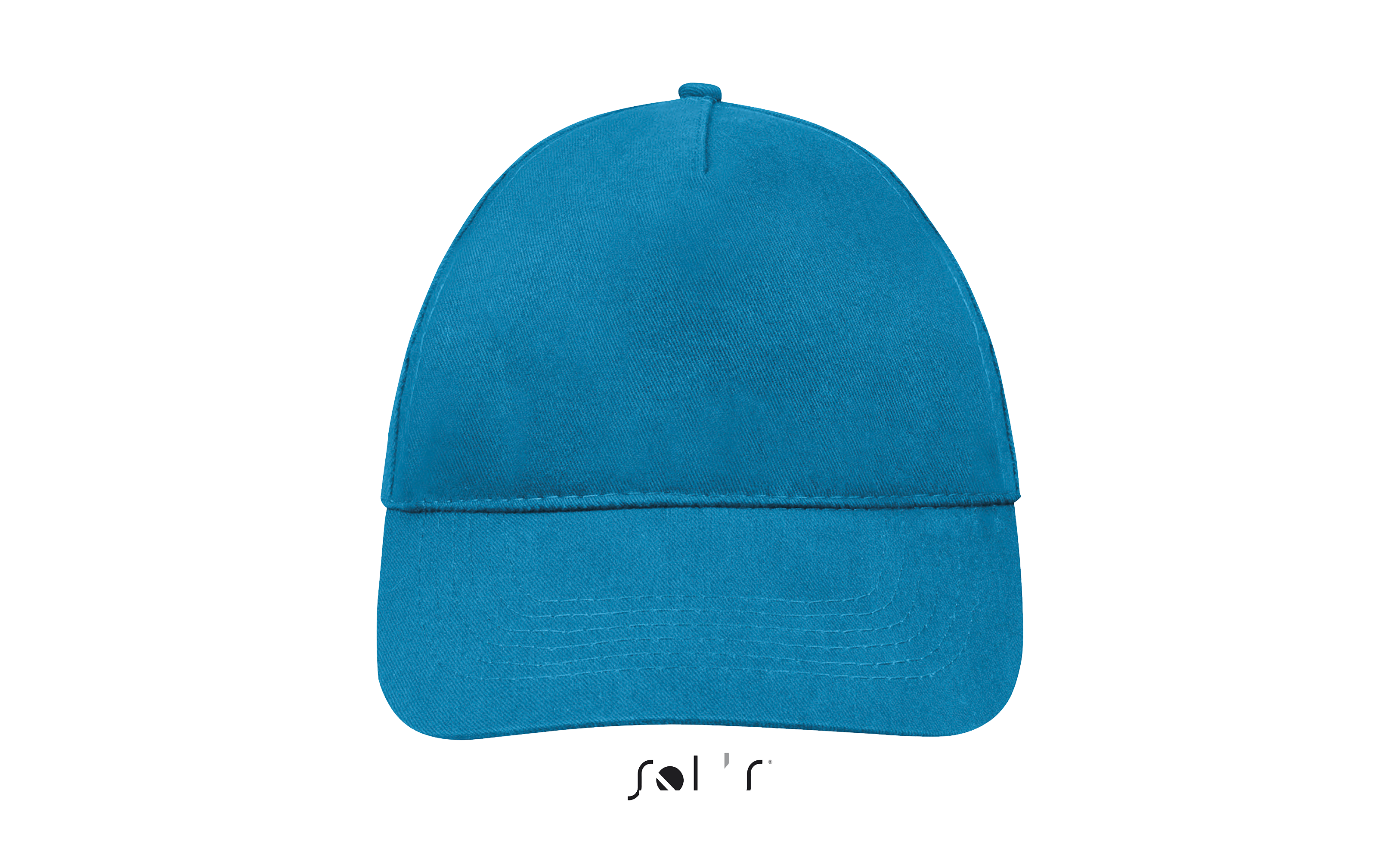 CASQUETTE 5 PANNEAUX SUNNY Aqua Bleu , Ã personnaliser avec le logo de votre club. CASQUETTE 5 PANNEAUX SUNNY Aqua Bleu
