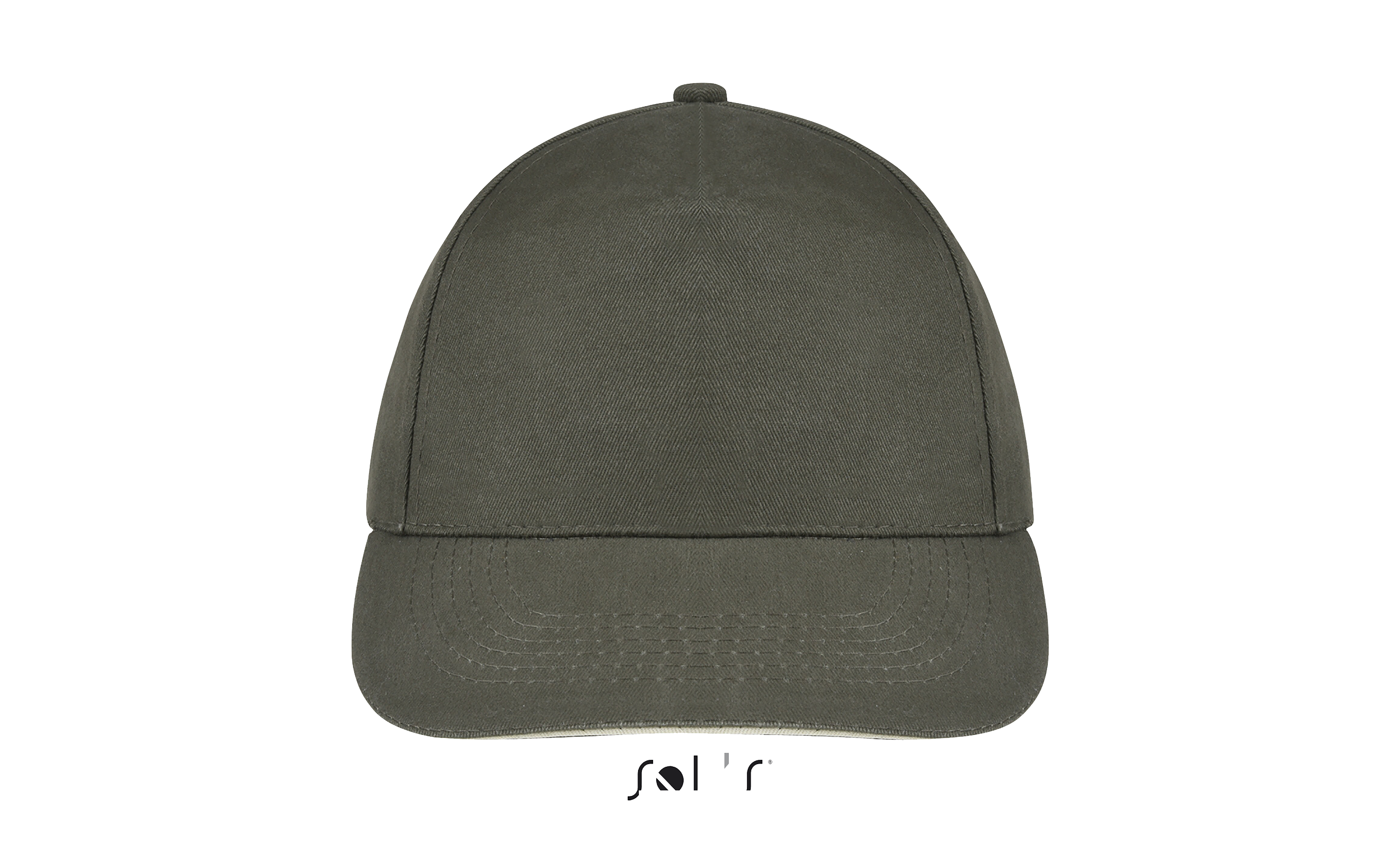 CASQUETTE 5 PANNEAUX SUNNY Army / Beige Vert , Ã personnaliser avec le logo de votre club. CASQUETTE 5 PANNEAUX SUNNY Army / Beige Vert