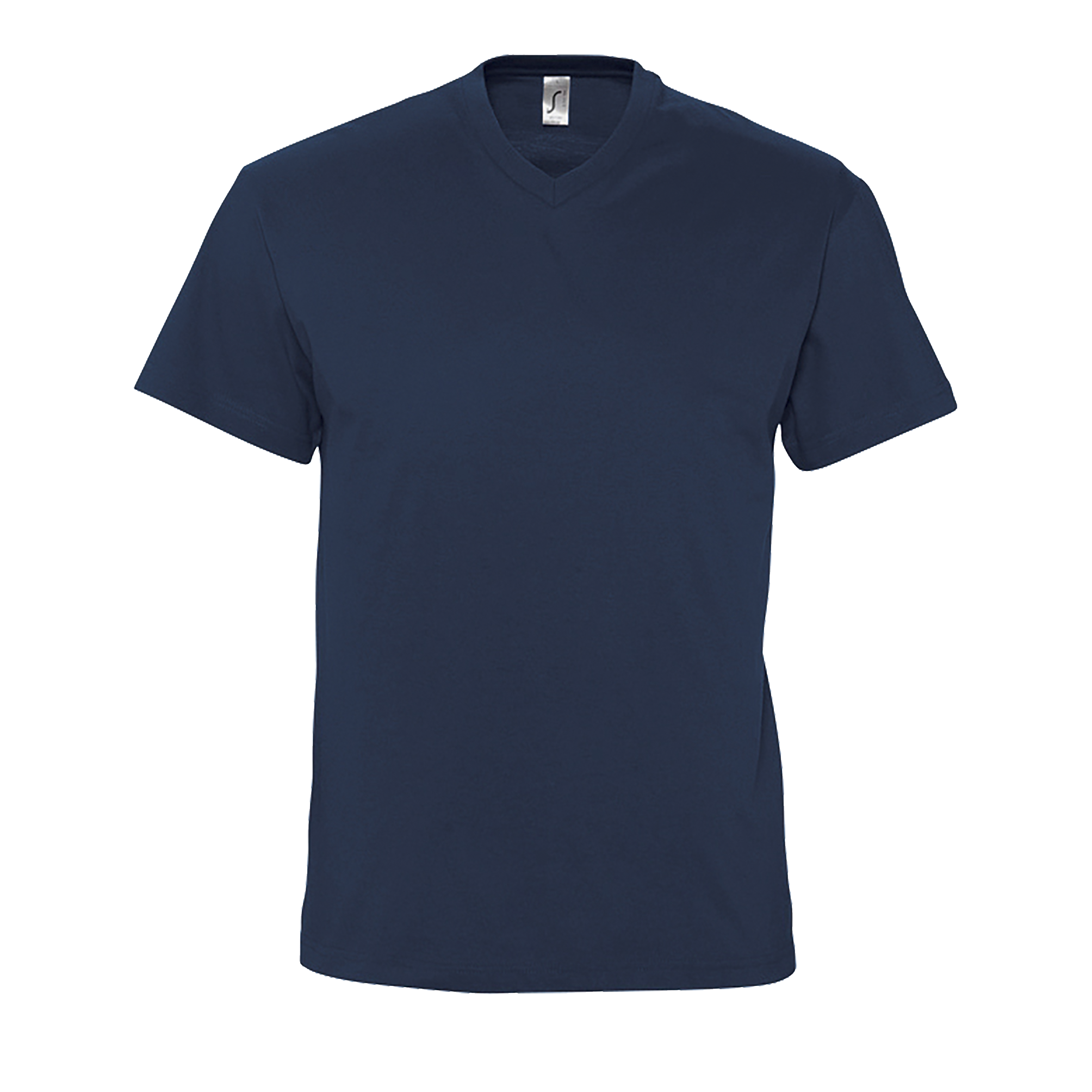 TEE-SHIRT HOMME COL ‘’V’’ VICTORY Marine Bleu , à personnaliser avec le logo de votre club. TEE-SHIRT HOMME COL ‘’V’’ VICTORY Marine Bleu