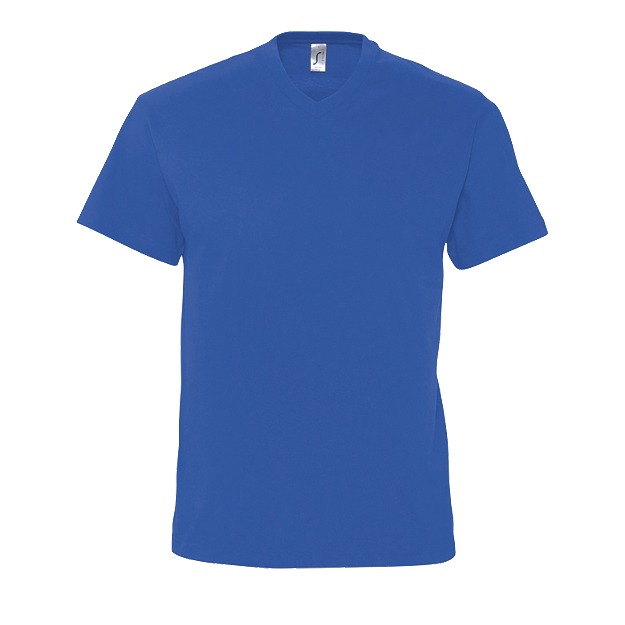 TEE-SHIRT HOMME COL ‘’V’’ VICTORY Royal Bleu , à personnaliser avec le logo de votre club. TEE-SHIRT HOMME COL ‘’V’’ VICTORY Royal Bleu