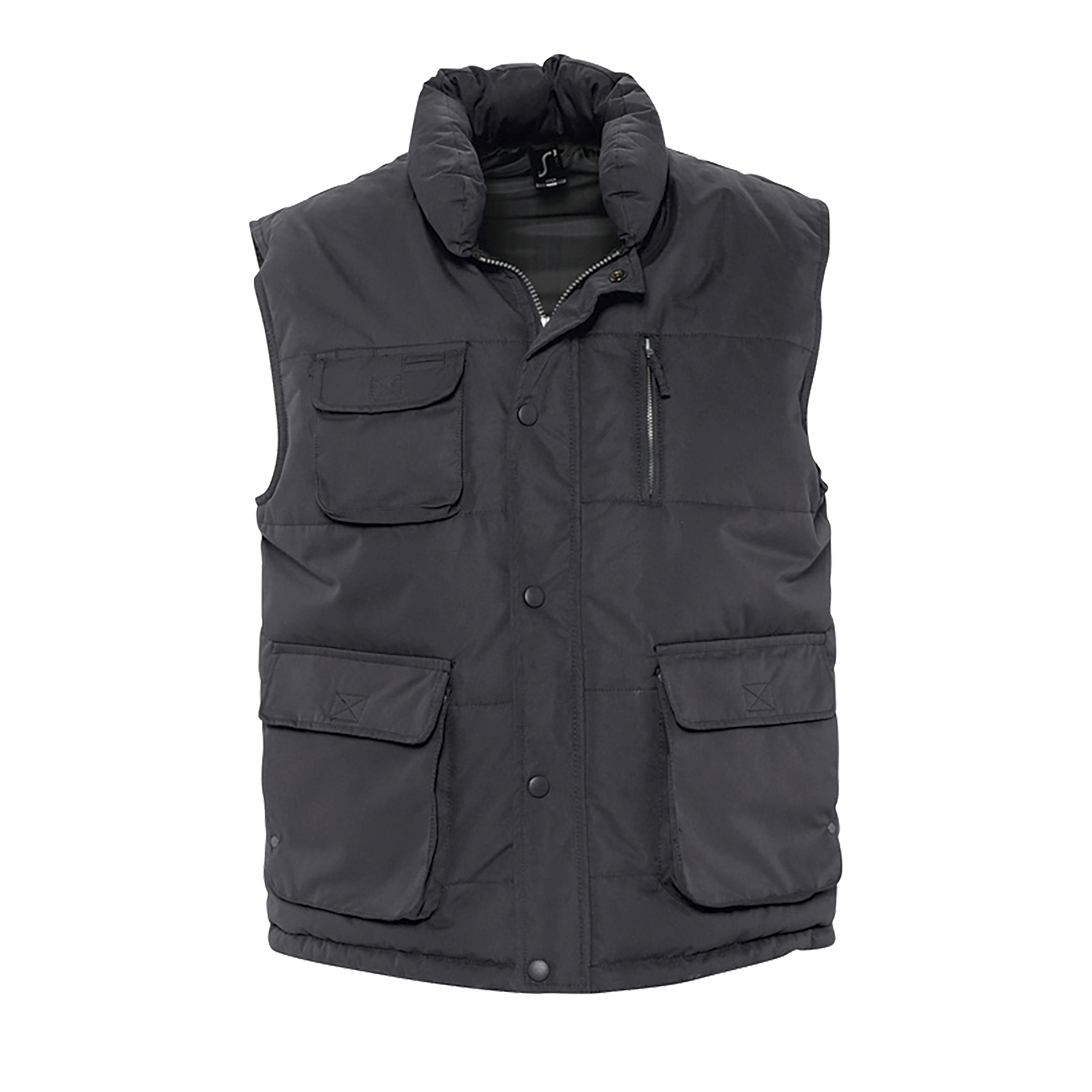 BODYWARMER VIPER Anthracite Gris , à personnaliser avec le logo de votre club. BODYWARMER VIPER Anthracite Gris