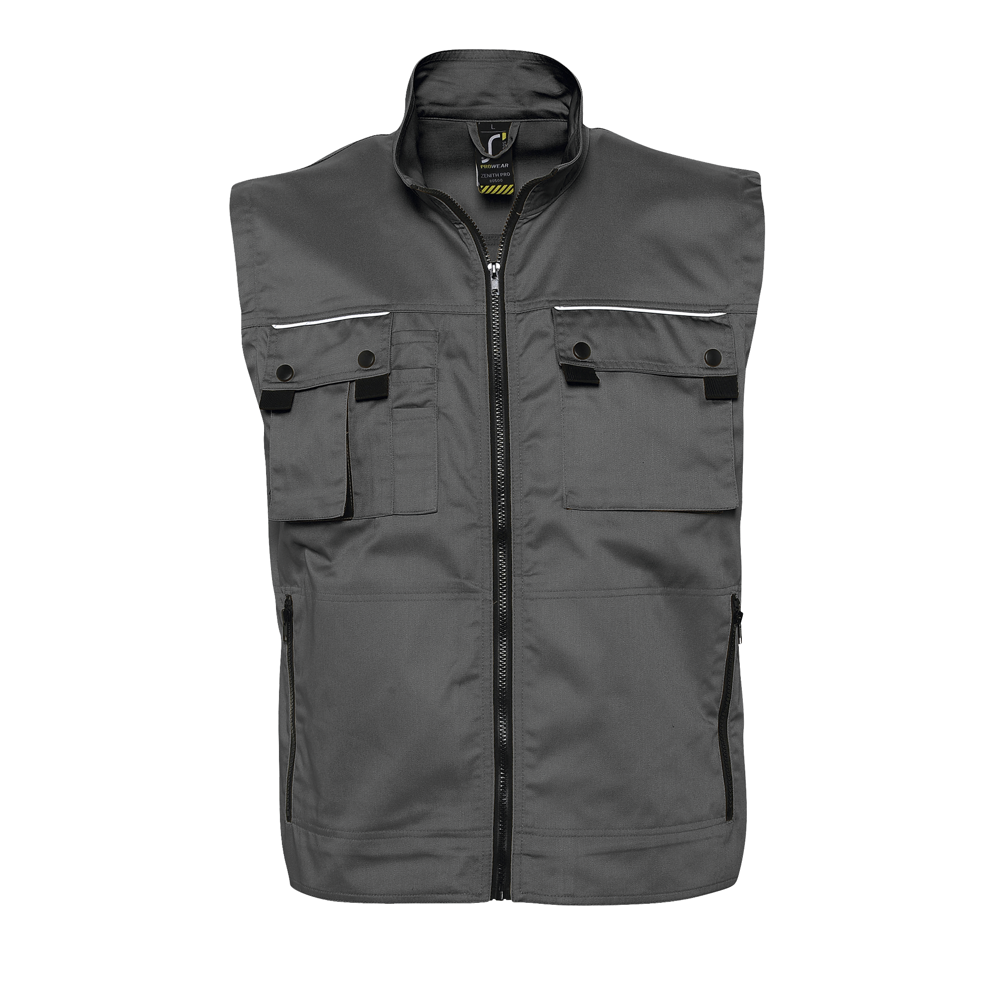 BODYWARMER WORKWEAR ZENITH PRO Gris fonc Gris , à personnaliser avec le logo de votre club. BODYWARMER WORKWEAR ZENITH PRO Gris fonc Gris