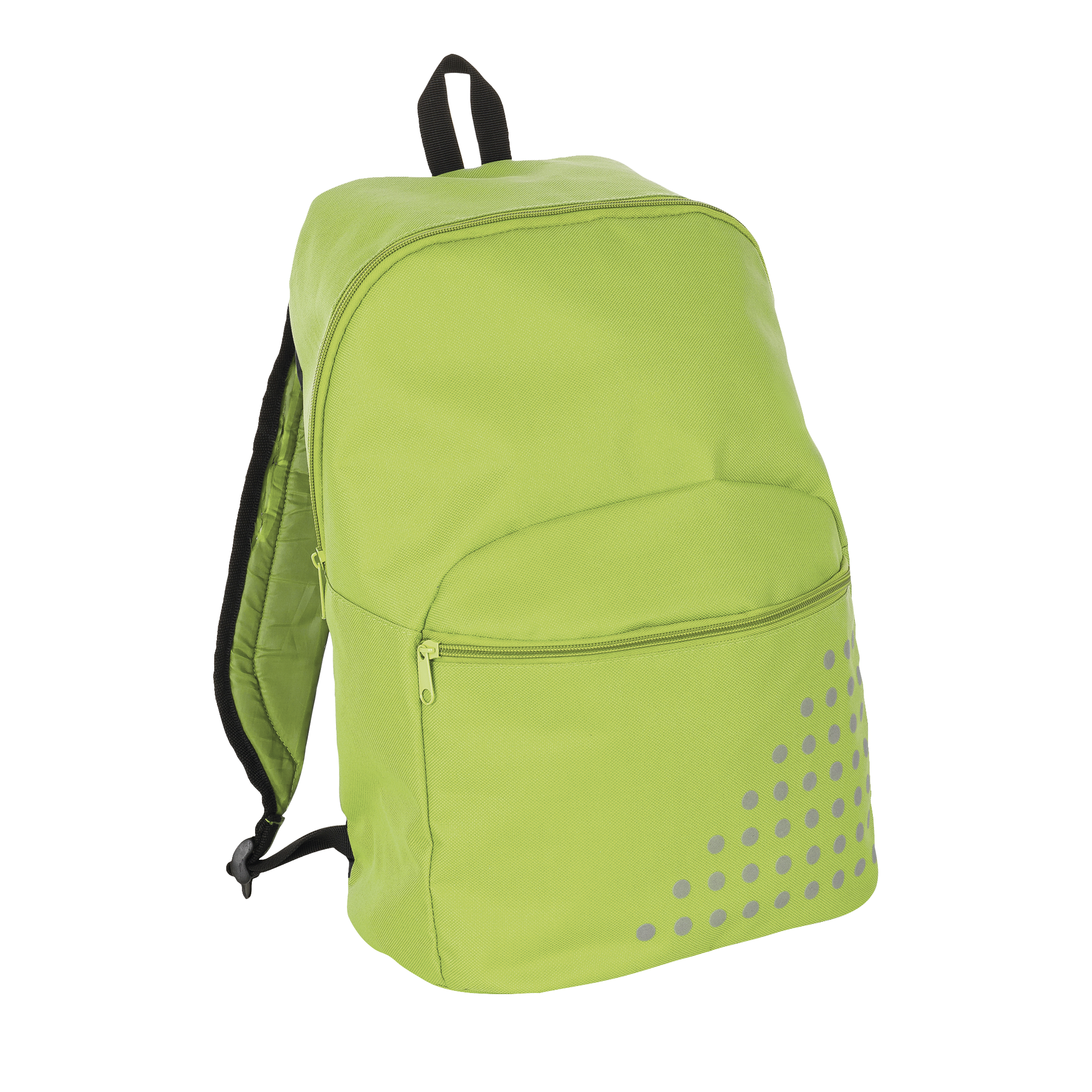 SAC À DOS DETAILS REFLECHISSANTS POLYESTER 600D COSMO Lime Vert , à personnaliser avec le logo de votre club. SAC À DOS DETAILS REFLECHISSANTS POLYESTER 600D COSMO Lime Vert