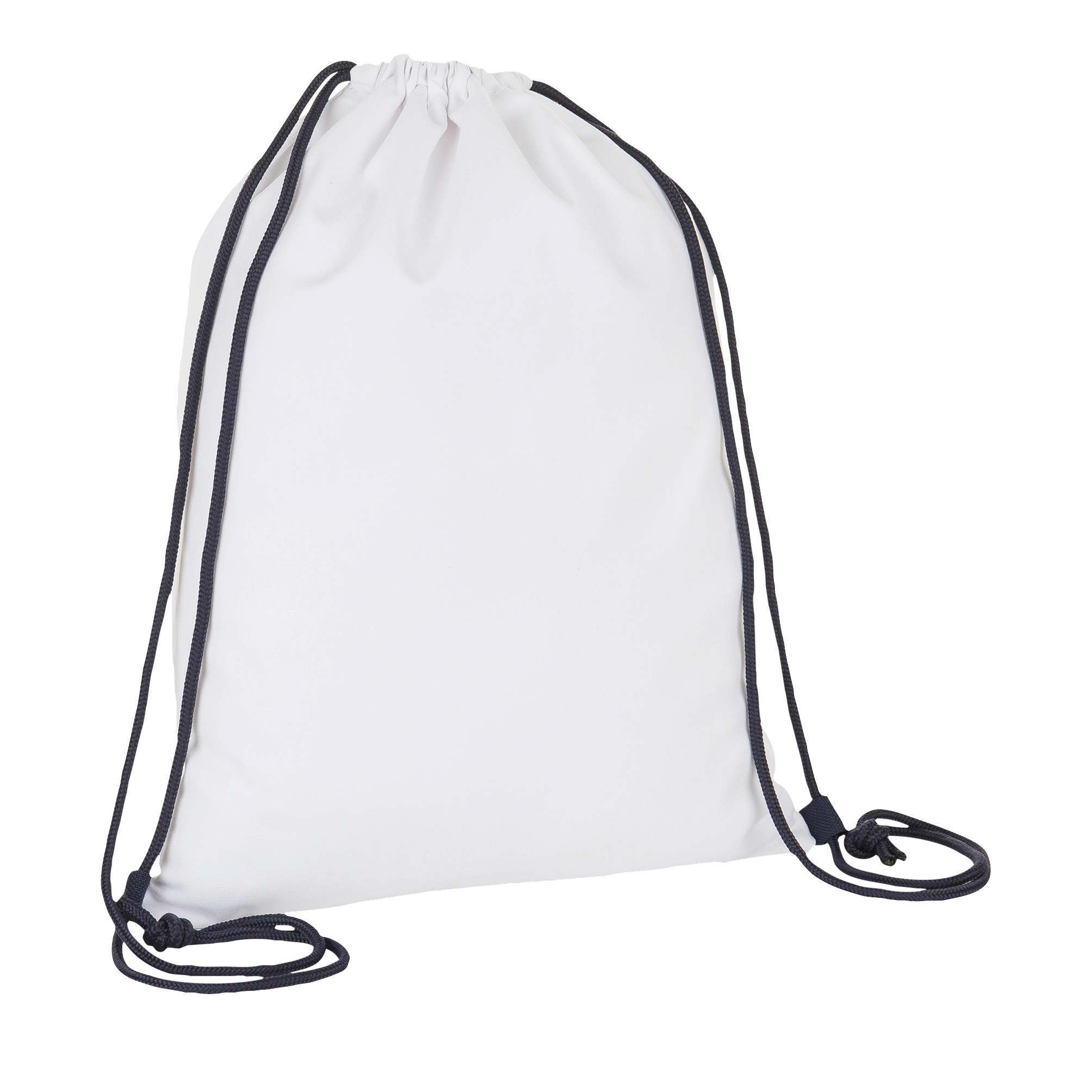 SAC A DOS 100% COTON DISTRICT Blanc / French marine Blanc, à personnaliser avec le logo de votre club. SAC A DOS 100% COTON DISTRICT Blanc / French marine Blanc