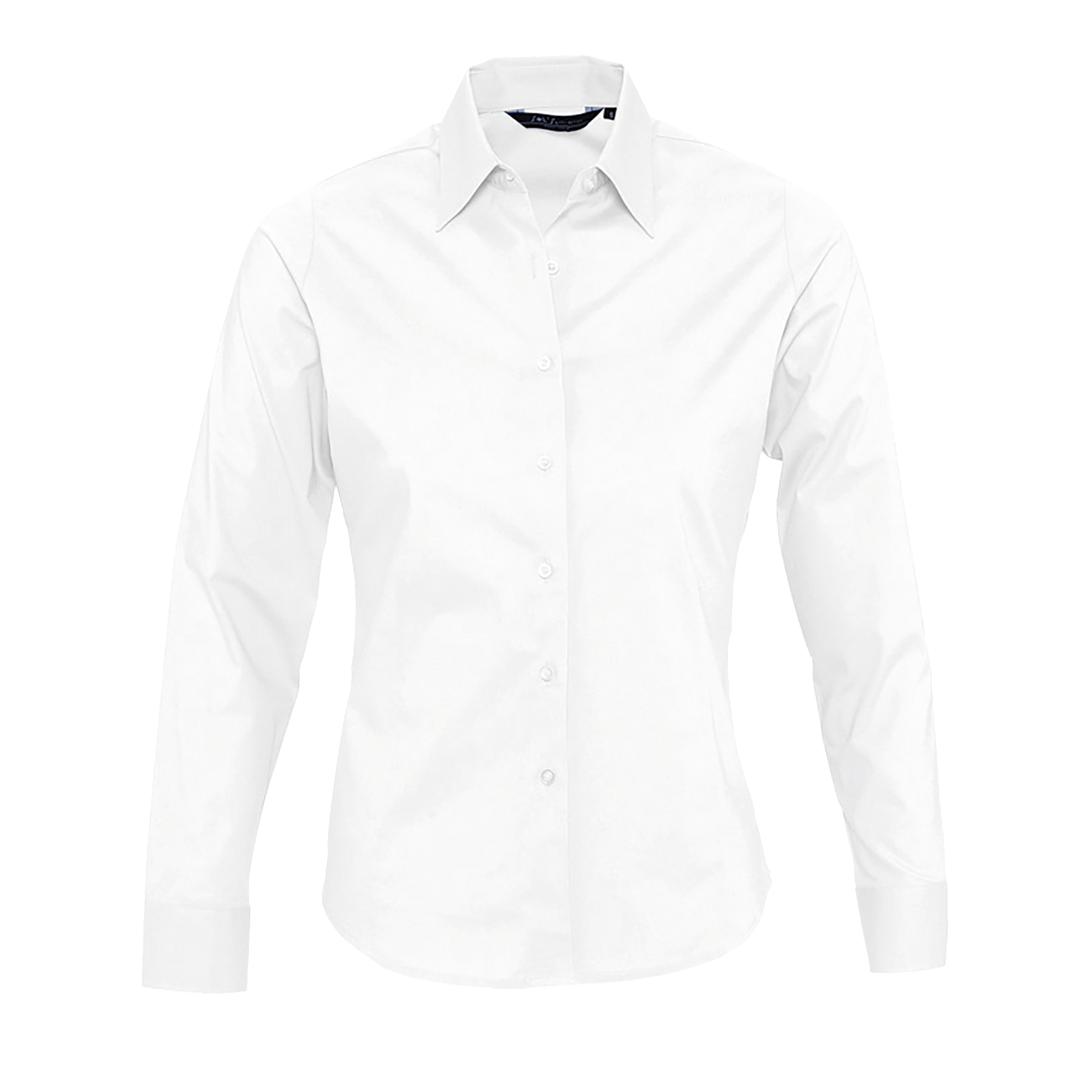 CHEMISE FEMME STRETCH MANCHES LONGUES EDEN Blanc Blanc, à personnaliser avec le logo de votre club. CHEMISE FEMME STRETCH MANCHES LONGUES EDEN Blanc Blanc
