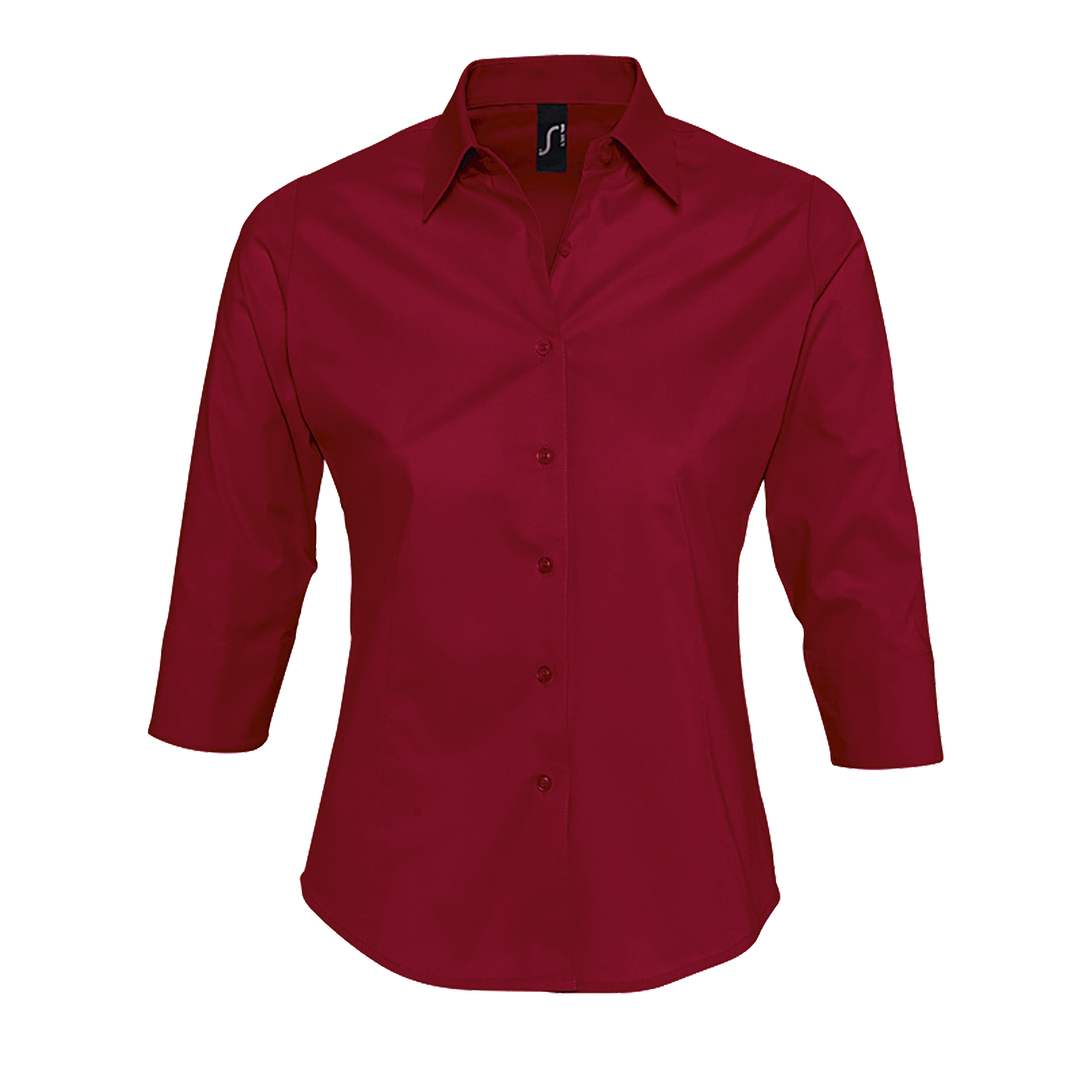 CHEMISE FEMME STRETCH MANCHES 3/4 EFFECT Rouge cardinal Rouge, à personnaliser avec le logo de votre club. CHEMISE FEMME STRETCH MANCHES 3/4 EFFECT Rouge cardinal Rouge