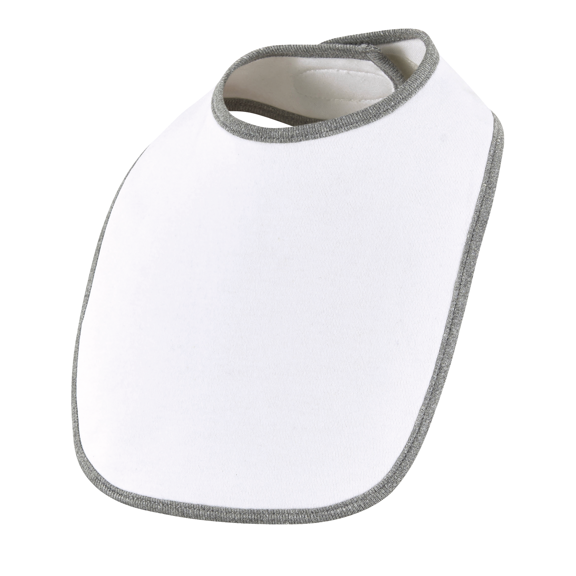 BAVOIR BABIB ENFANT BLANC/GRIS CHIN, à personnaliser avec le logo de votre club. BAVOIR BABIB ENFANT BLANC/GRIS CHIN