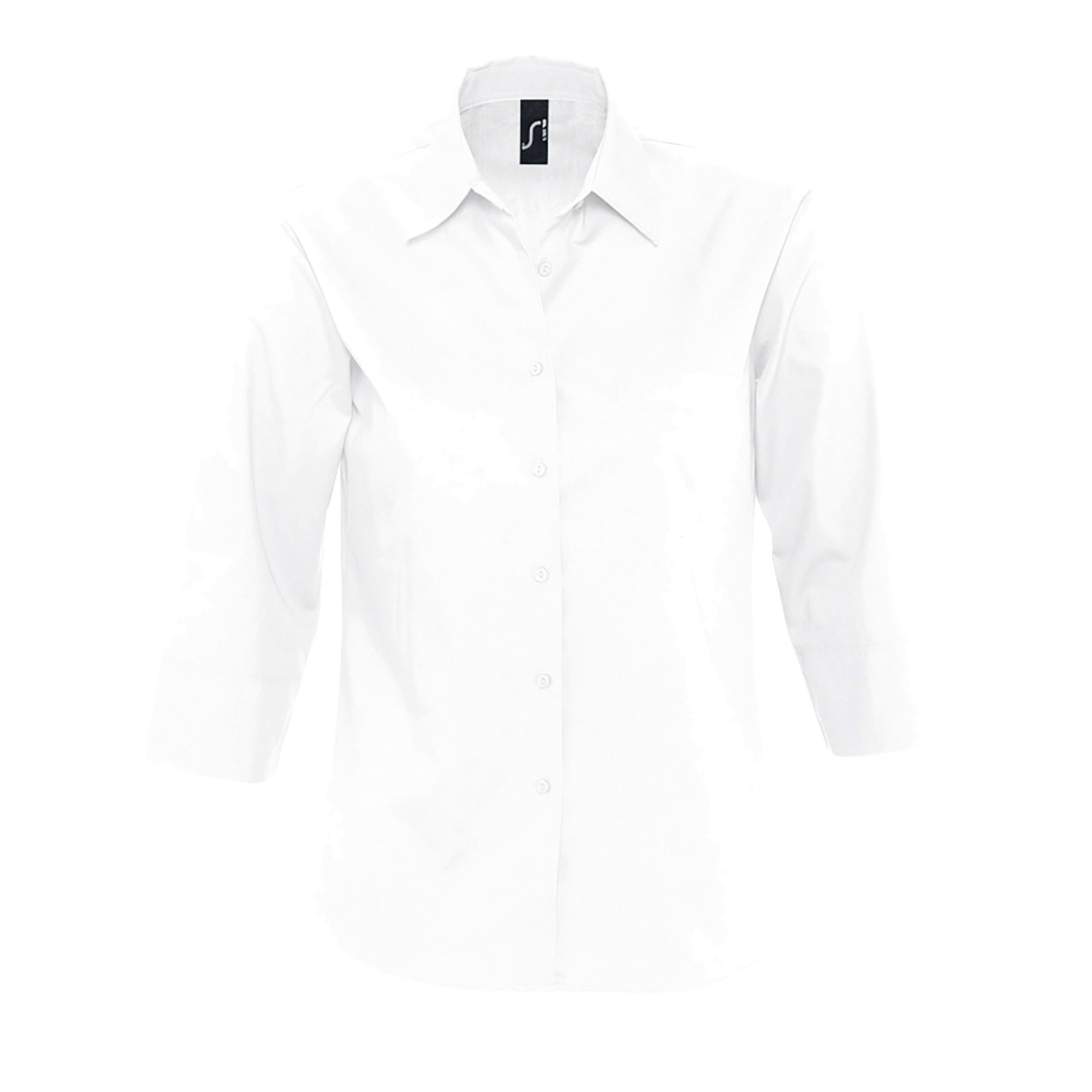 CHEMISE FEMME POPELINE MANCHES 3/4 ETERNITY Blanc Blanc, à personnaliser avec le logo de votre club. CHEMISE FEMME POPELINE MANCHES 3/4 ETERNITY Blanc Blanc