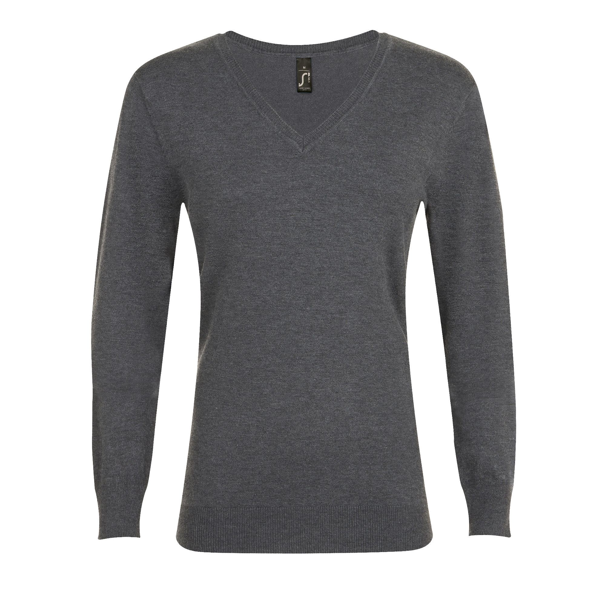 PULL COL V FEMME GLORY WOMEN Anthracite chin Gris , à personnaliser avec le logo de votre club. PULL COL V FEMME GLORY WOMEN Anthracite chin Gris