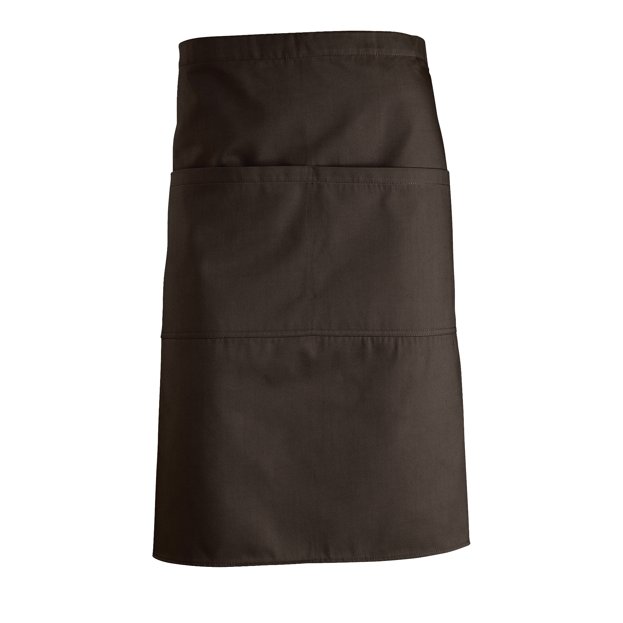 TABLIER MI-LONG AVEC POCHES GREENWICH Chocolat Marron , à personnaliser avec le logo de votre club. TABLIER MI-LONG AVEC POCHES GREENWICH Chocolat Marron