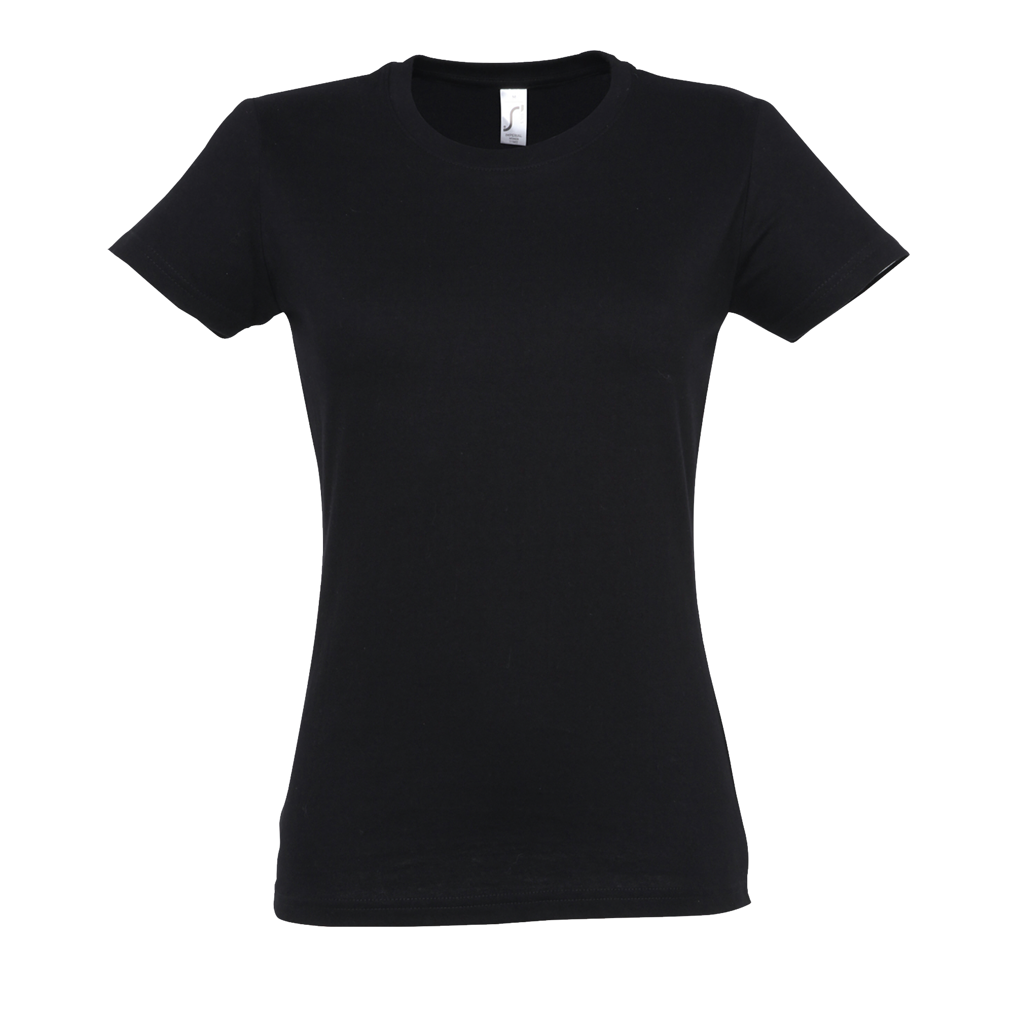 TEE-SHIRT FEMME COL ROND IMPERIAL WOMEN Noir profond Noir , à personnaliser avec le logo de votre club. TEE-SHIRT FEMME COL ROND IMPERIAL WOMEN Noir profond Noir