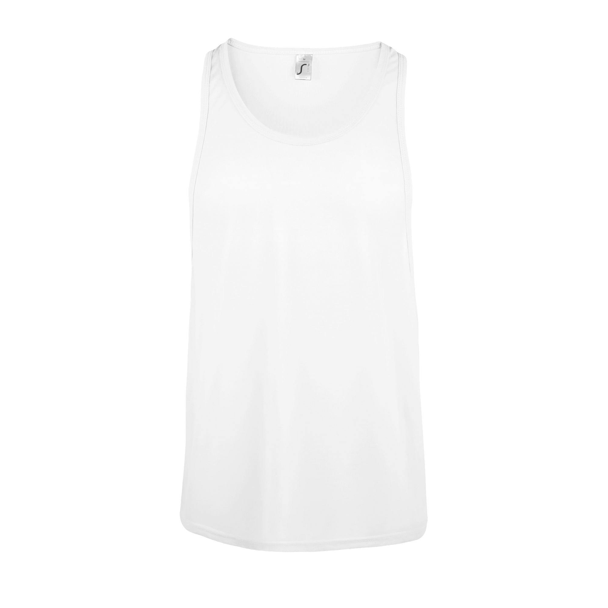 DÉBARDEUR UNISEXE JAMAICA Blanc Blanc, à personnaliser avec le logo de votre club. DÉBARDEUR UNISEXE JAMAICA Blanc Blanc