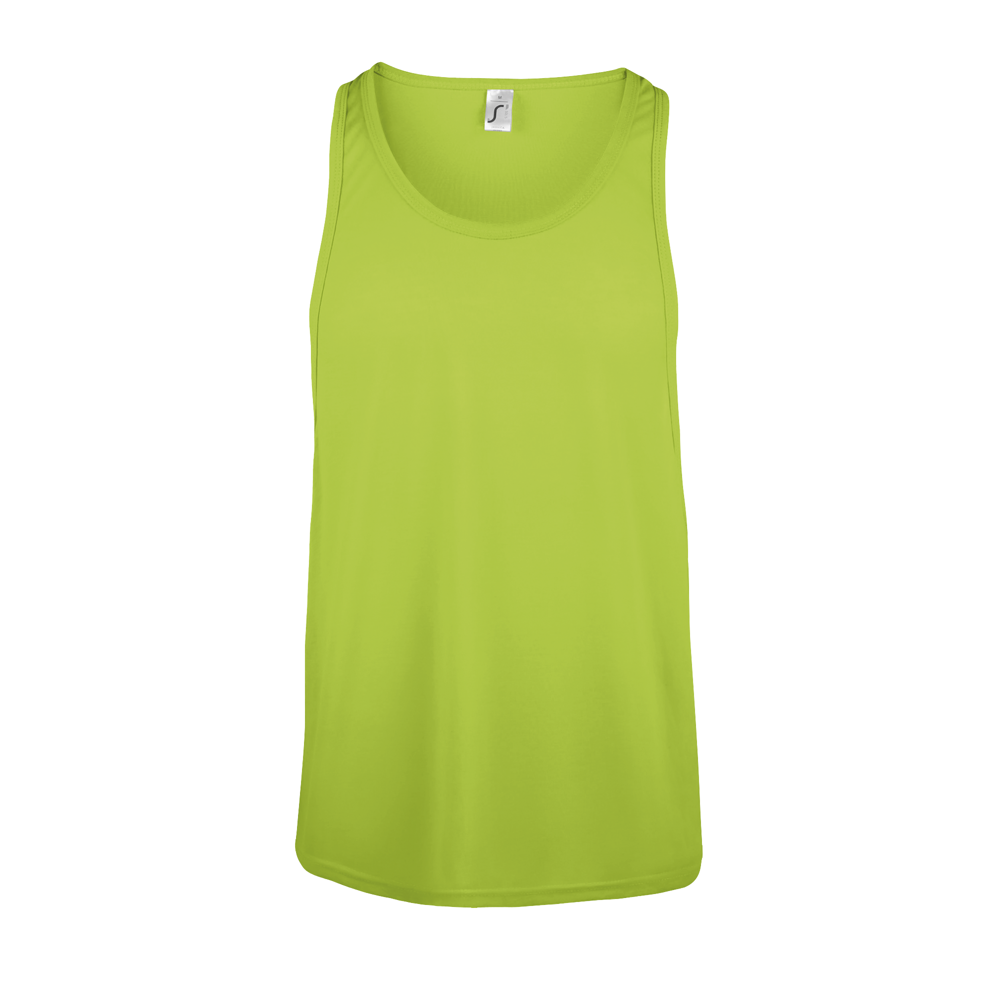 DÉBARDEUR UNISEXE JAMAICA Vert fluo Vert , à personnaliser avec le logo de votre club. DÉBARDEUR UNISEXE JAMAICA Vert fluo Vert