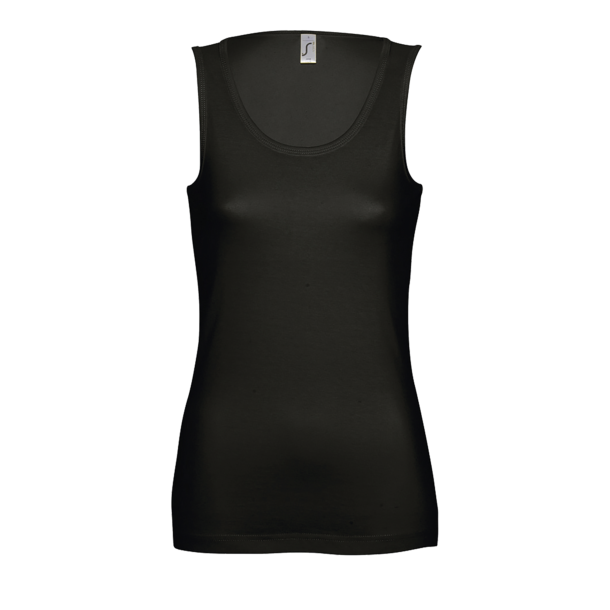 DÉBARDEUR FEMME JANE Noir profond Noir , à personnaliser avec le logo de votre club. DÉBARDEUR FEMME JANE Noir profond Noir