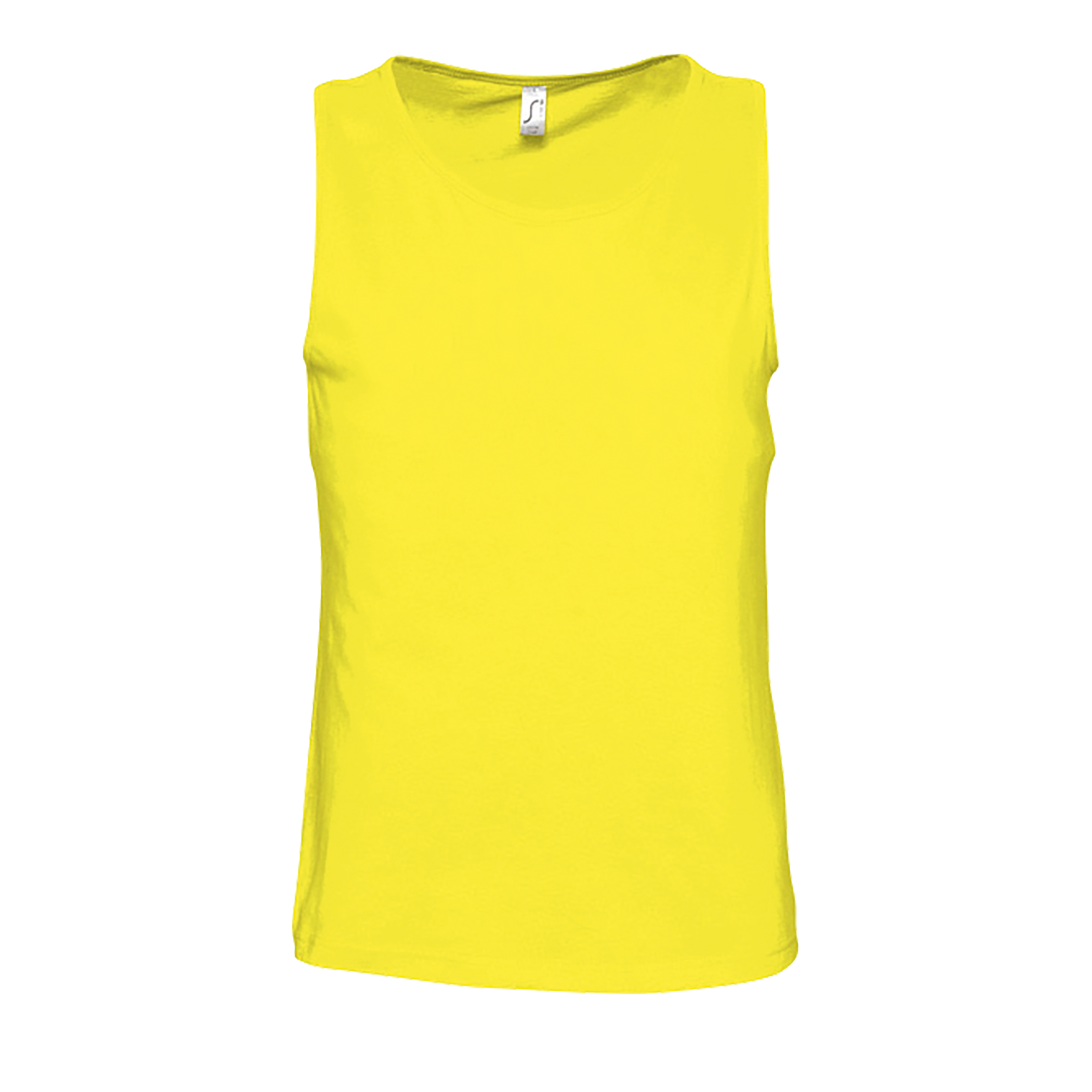 DÉBARDEUR HOMME JUSTIN Citron Jaune , à personnaliser avec le logo de votre club. DÉBARDEUR HOMME JUSTIN Citron Jaune