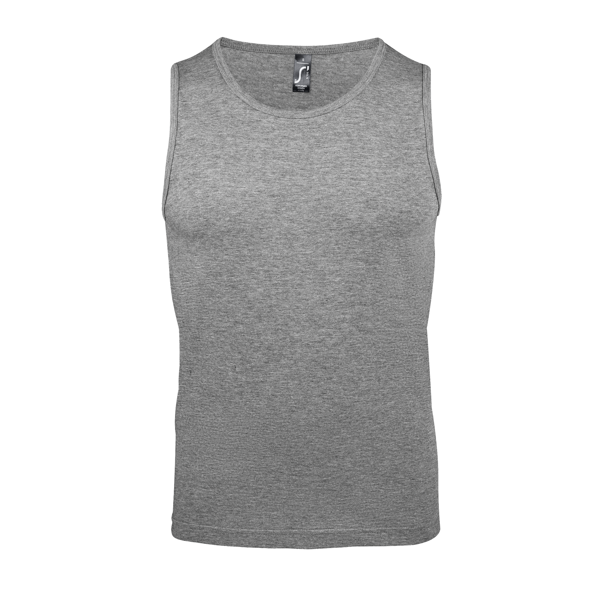 DÉBARDEUR HOMME JUSTIN GREY MELANGE Gris, à personnaliser avec le logo de votre club. DÉBARDEUR HOMME JUSTIN GREY MELANGE Gris