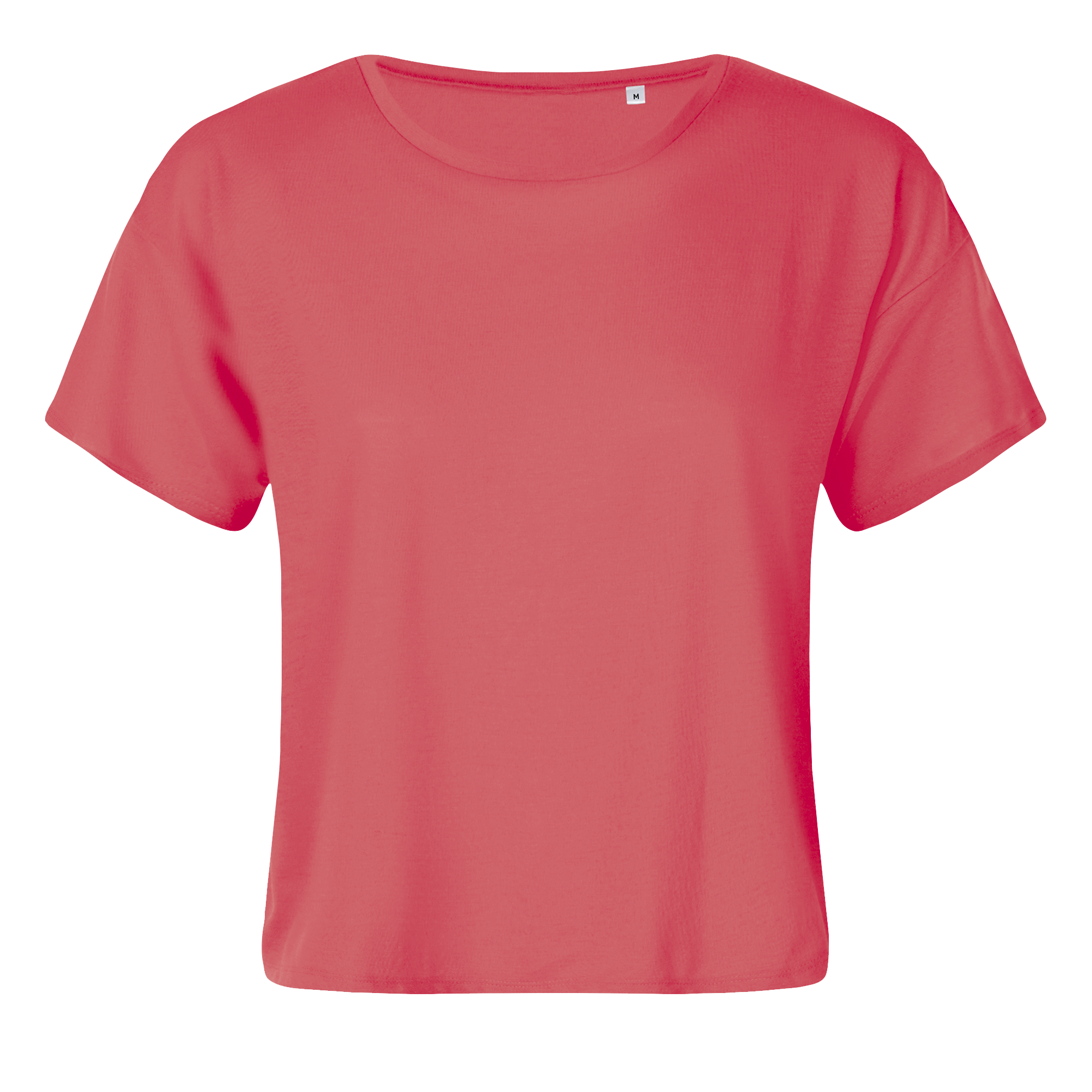 CROP TOP FEMME MAEVA Corail fluo Rose , à personnaliser avec le logo de votre club. CROP TOP FEMME MAEVA Corail fluo Rose