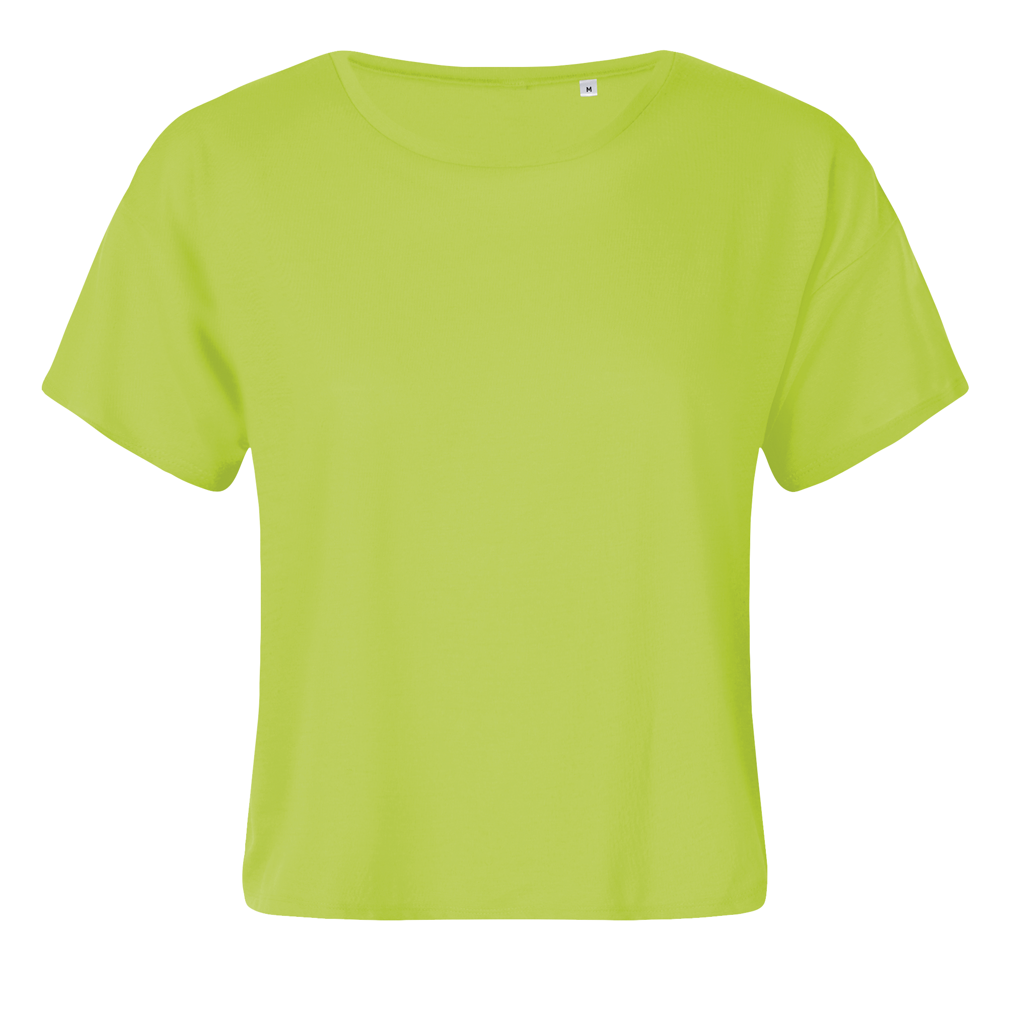 CROP TOP FEMME MAEVA Vert fluo Vert , à personnaliser avec le logo de votre club. CROP TOP FEMME MAEVA Vert fluo Vert