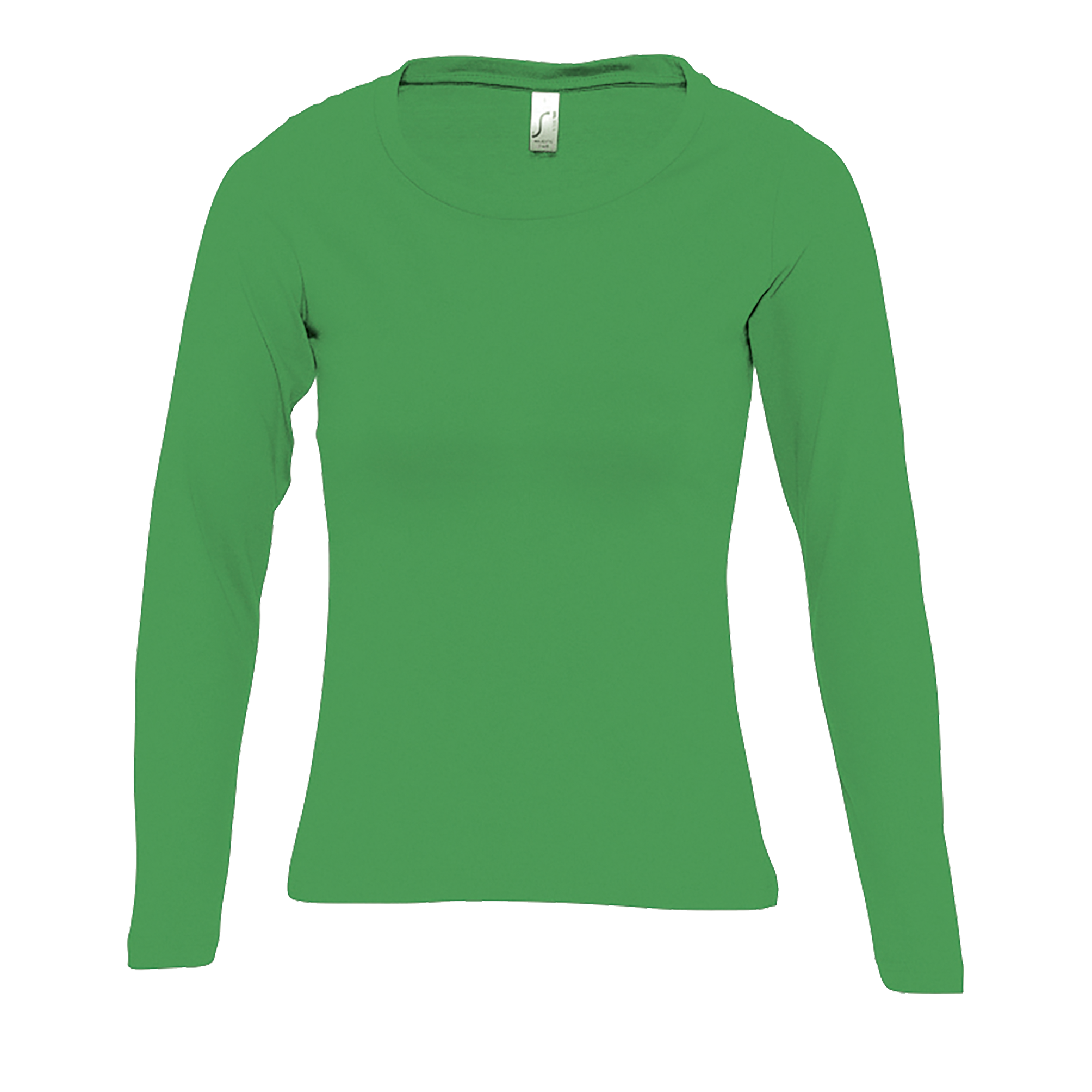 TEE-SHIRT FEMME COL ROND MANCHES LONGUES MAJESTIC Vert prairie Vert           