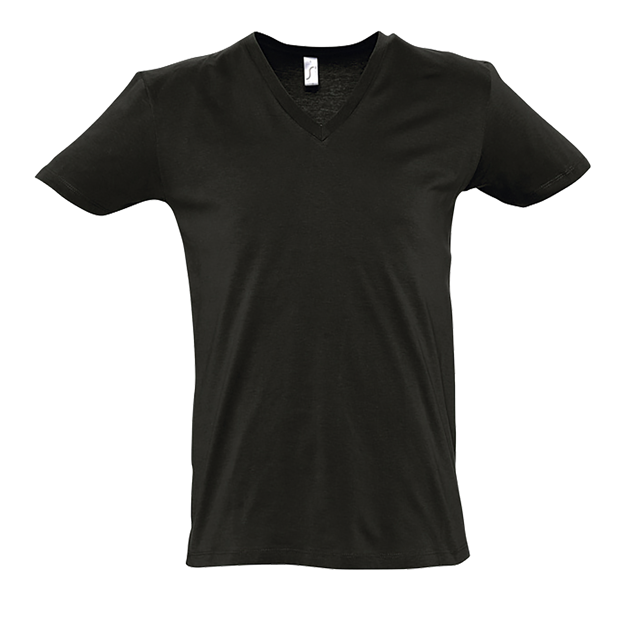 TEE-SHIRT HOMME COL “V’’ PROFOND MASTER Noir profond Noir , à personnaliser avec le logo de votre club. TEE-SHIRT HOMME COL “V’’ PROFOND MASTER Noir profond Noir