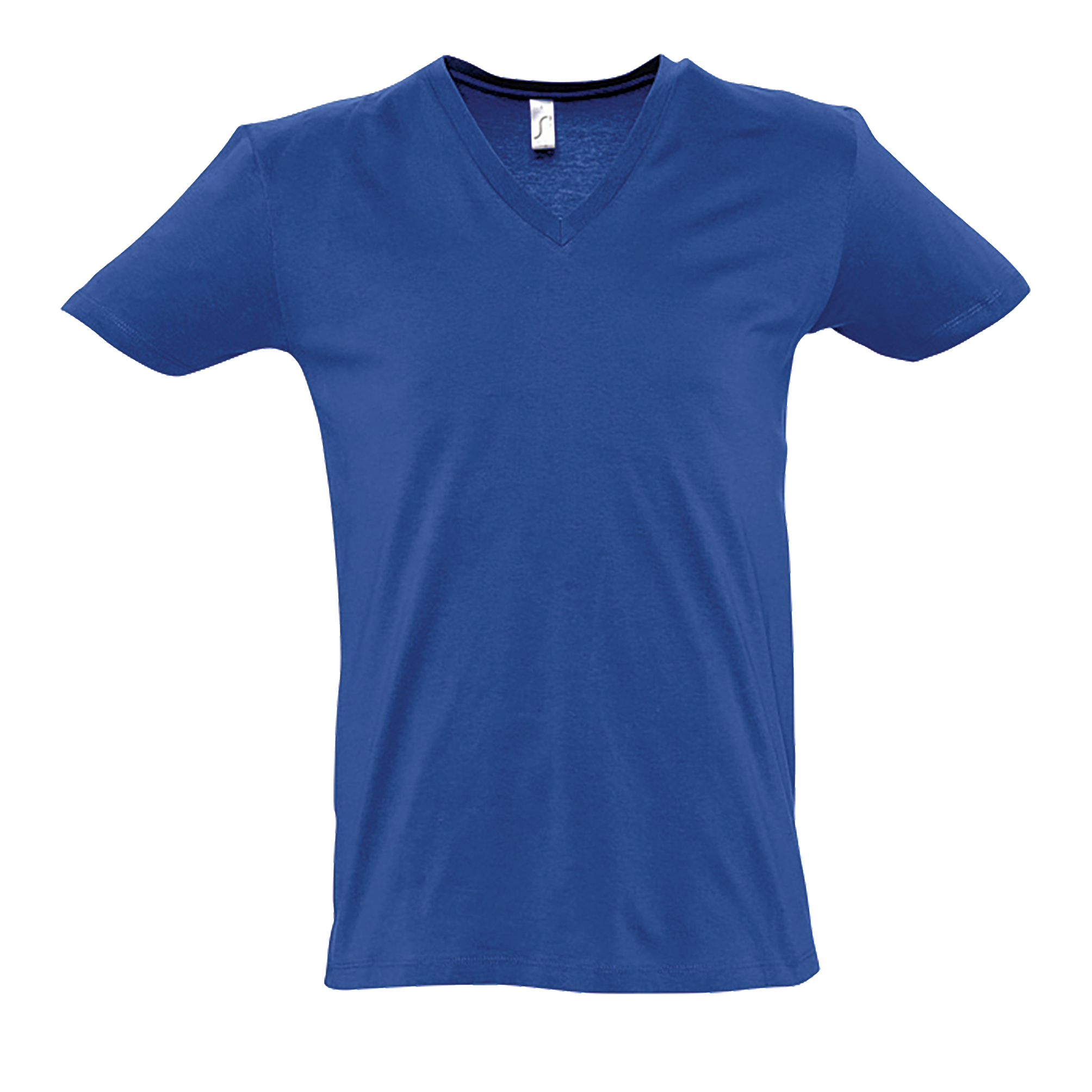 TEE SHIRT HOMME COL V PROFOND MASTER Royal imprim et