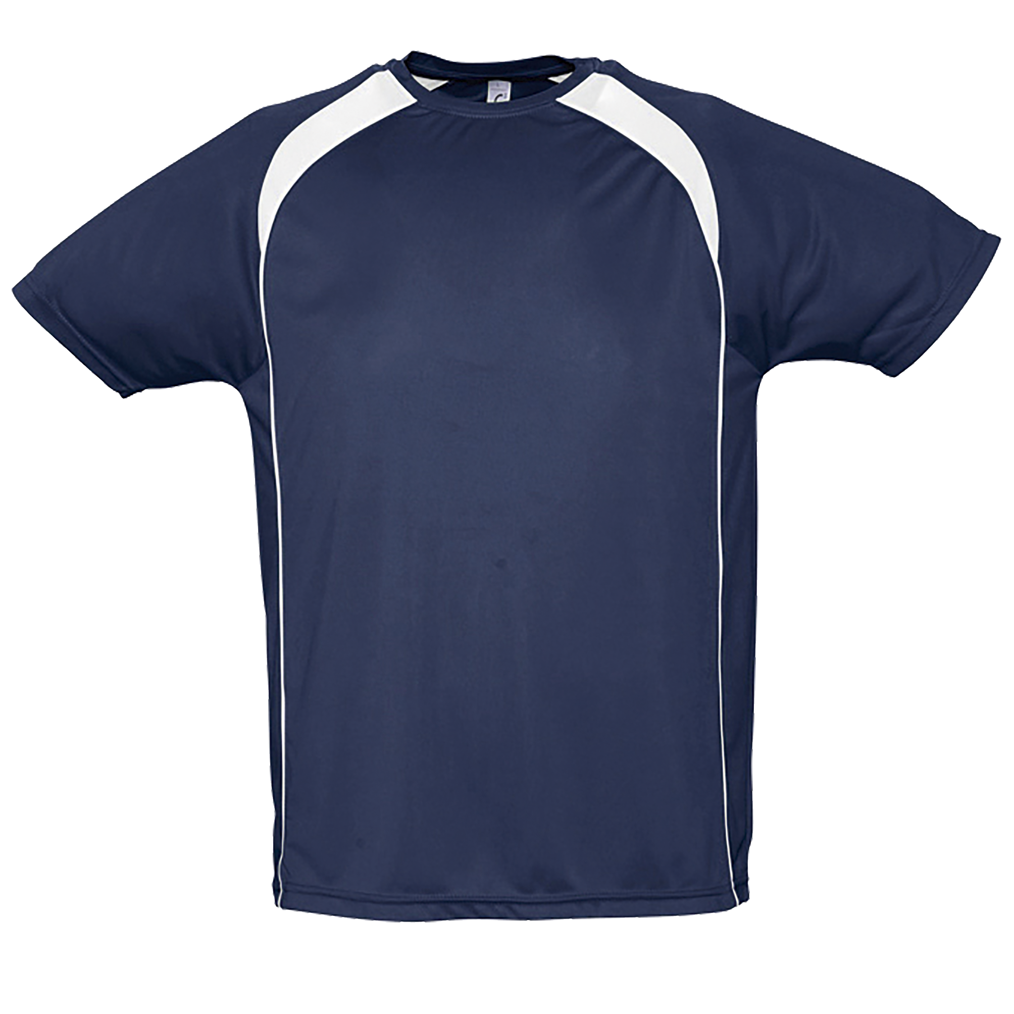 TEE-SHIRT BICOLORE HOMME MATCH French marine Bleu , à personnaliser avec le logo de votre club. TEE-SHIRT BICOLORE HOMME MATCH French marine Bleu