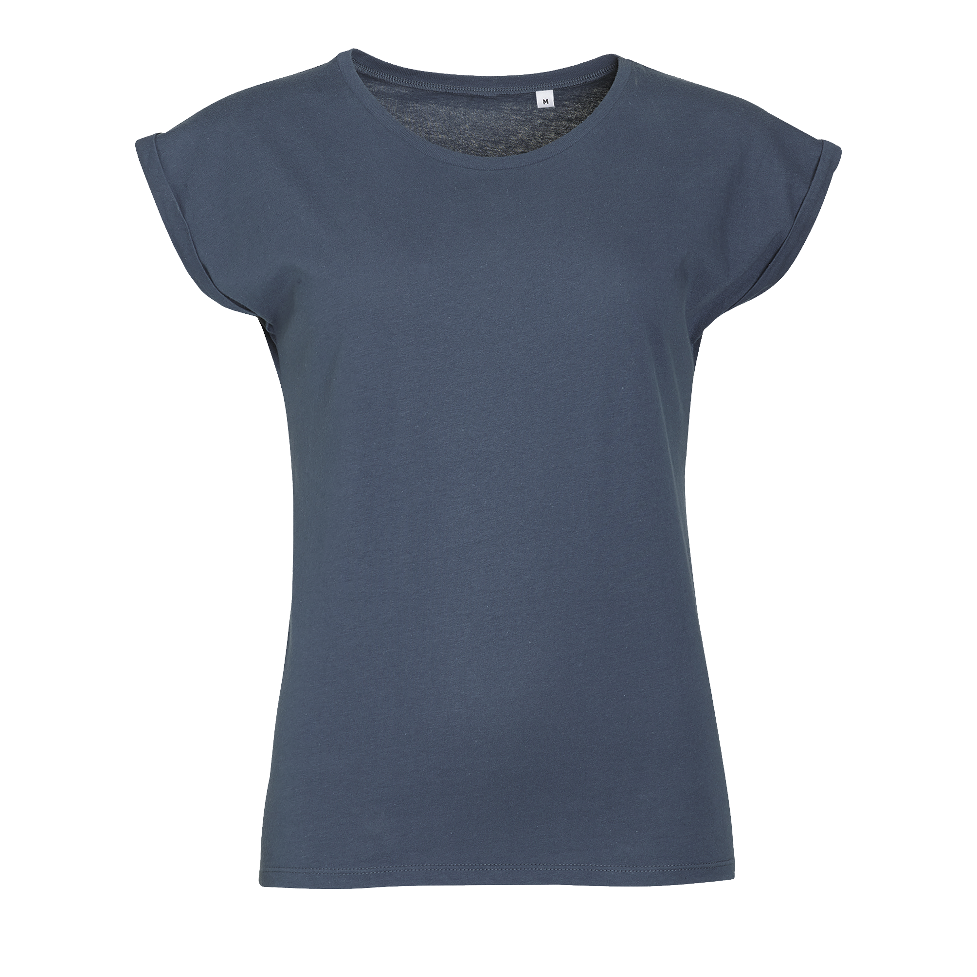 TEE-SHIRT FEMME COL ROND MELBA Denim Bleu , à personnaliser avec le logo de votre club. TEE-SHIRT FEMME COL ROND MELBA Denim Bleu