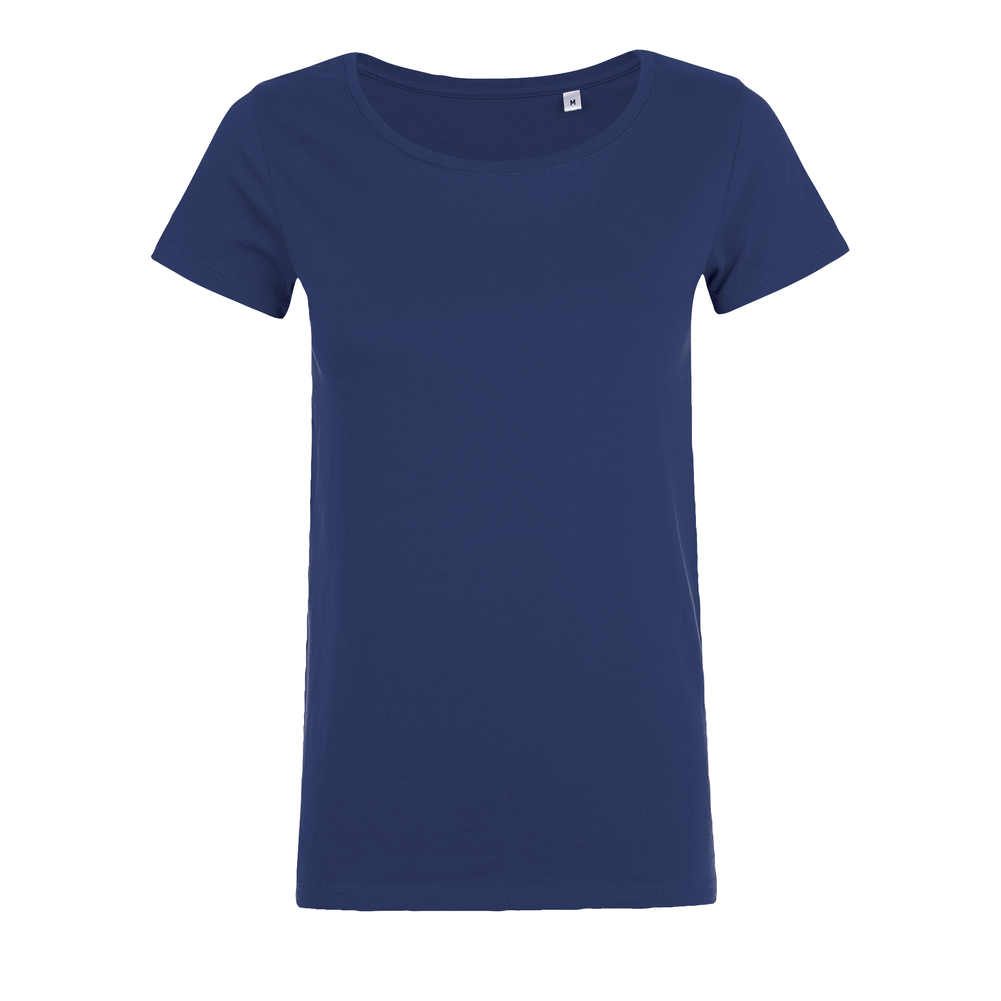 TEE-SHIRT COL ROND AJUSTÉ FEMME MIA French marine Bleu , à personnaliser avec le logo de votre club. TEE-SHIRT COL ROND AJUSTÉ FEMME MIA French marine Bleu