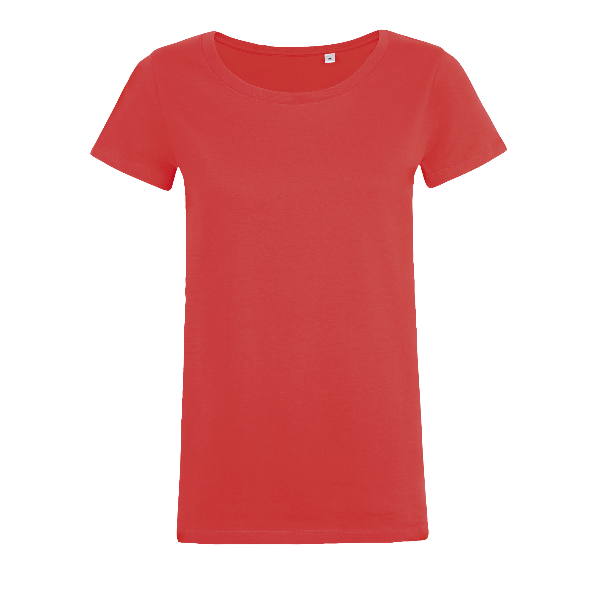 TEE-SHIRT COL ROND AJUSTÉ FEMME MIA Hibiscus Rouge, à personnaliser avec le logo de votre club. TEE-SHIRT COL ROND AJUSTÉ FEMME MIA Hibiscus Rouge