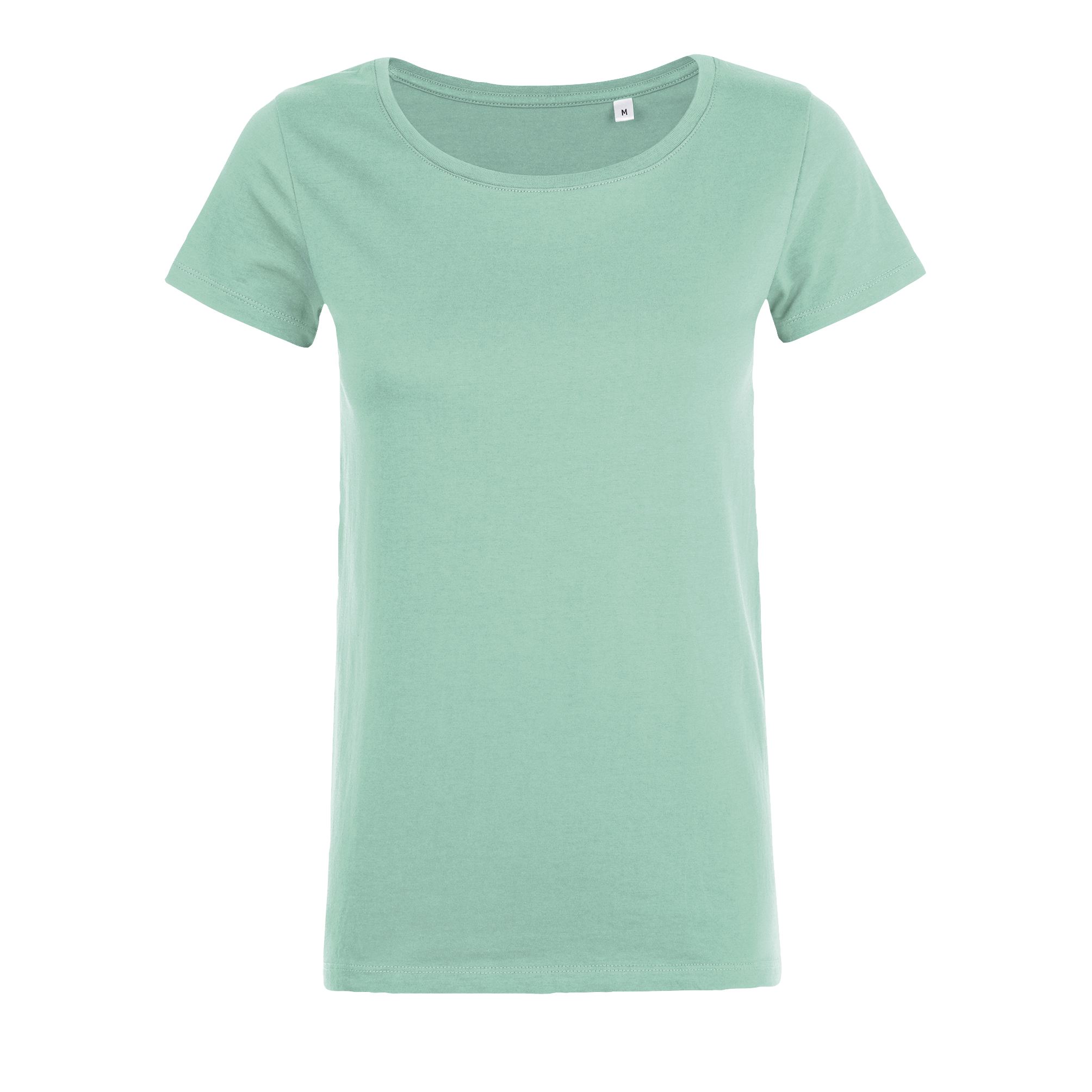TEE-SHIRT COL ROND AJUSTÉ FEMME MIA Mint Vert , à personnaliser avec le logo de votre club. TEE-SHIRT COL ROND AJUSTÉ FEMME MIA Mint Vert