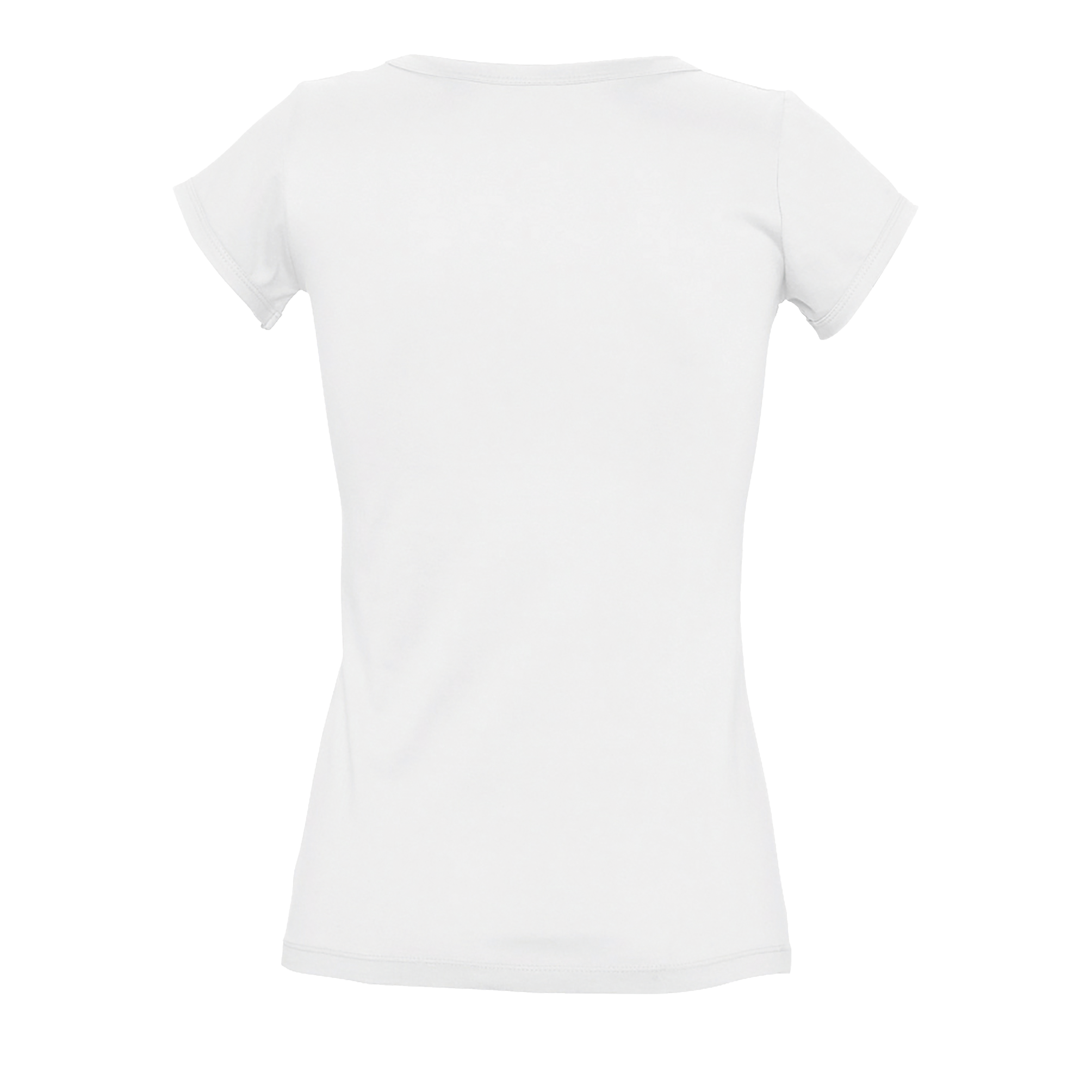 Tee shirt blanc store femme col v