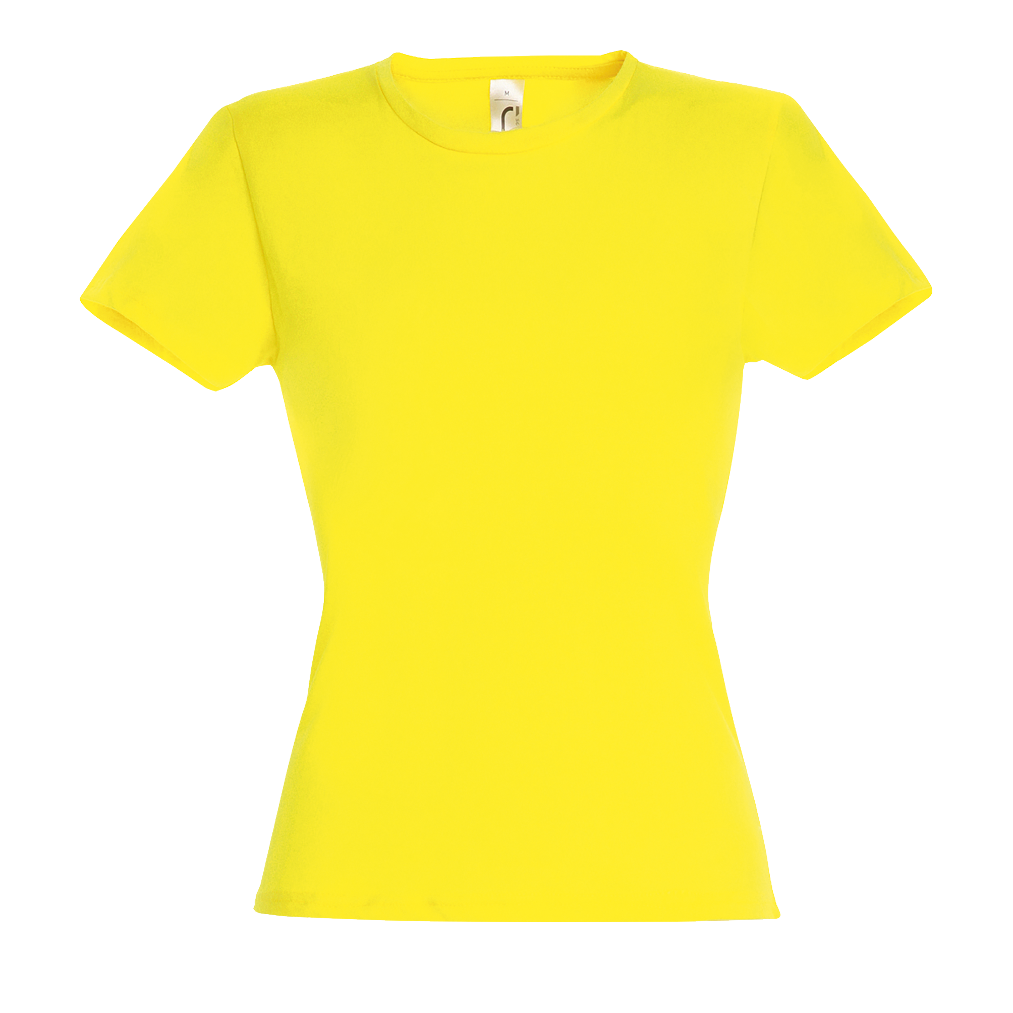 TEE-SHIRT FEMME MISS Citron Jaune , à personnaliser avec le logo de votre club. TEE-SHIRT FEMME MISS Citron Jaune